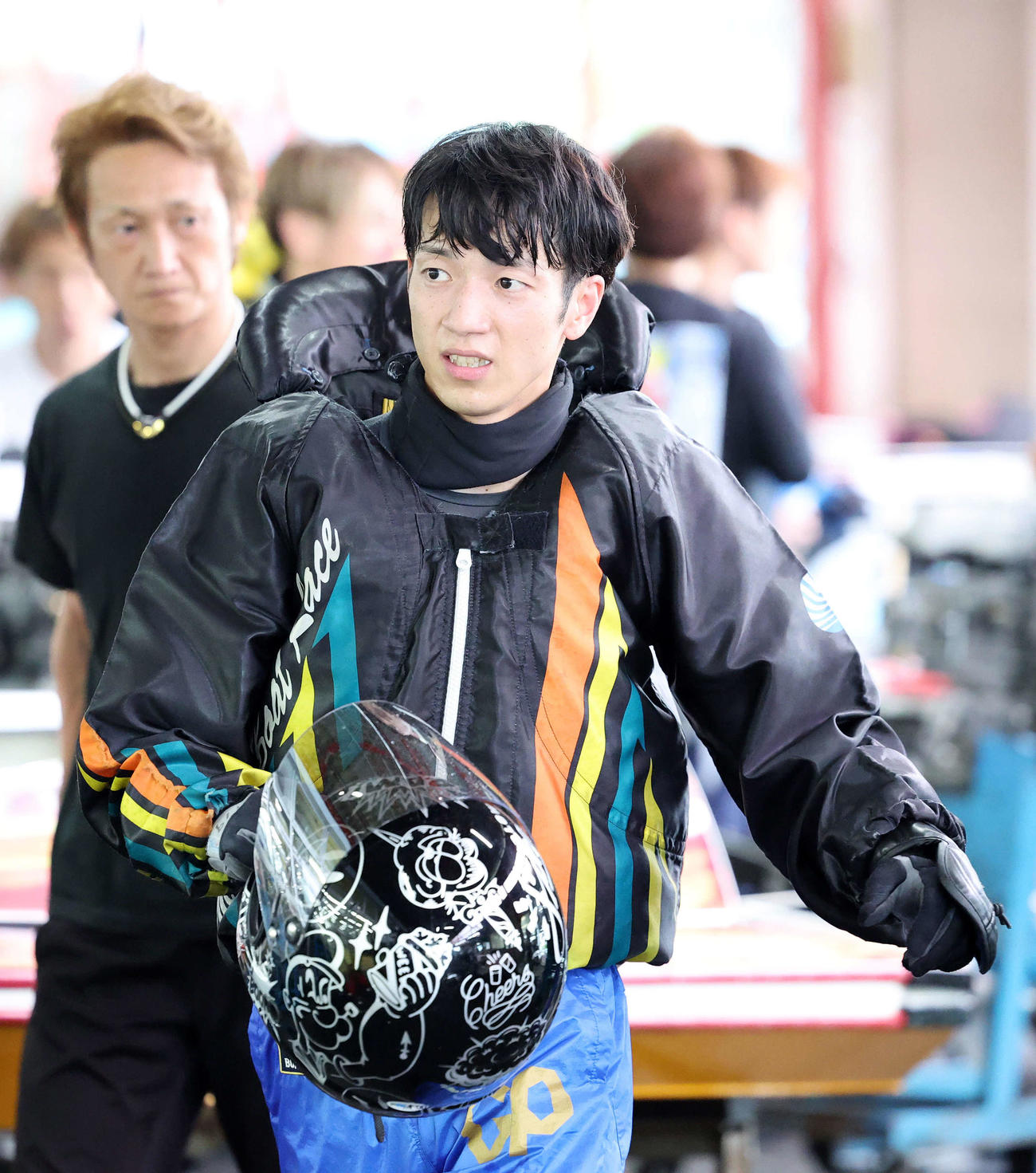 戸田7R 1着の上條（撮影・鈴木正人）