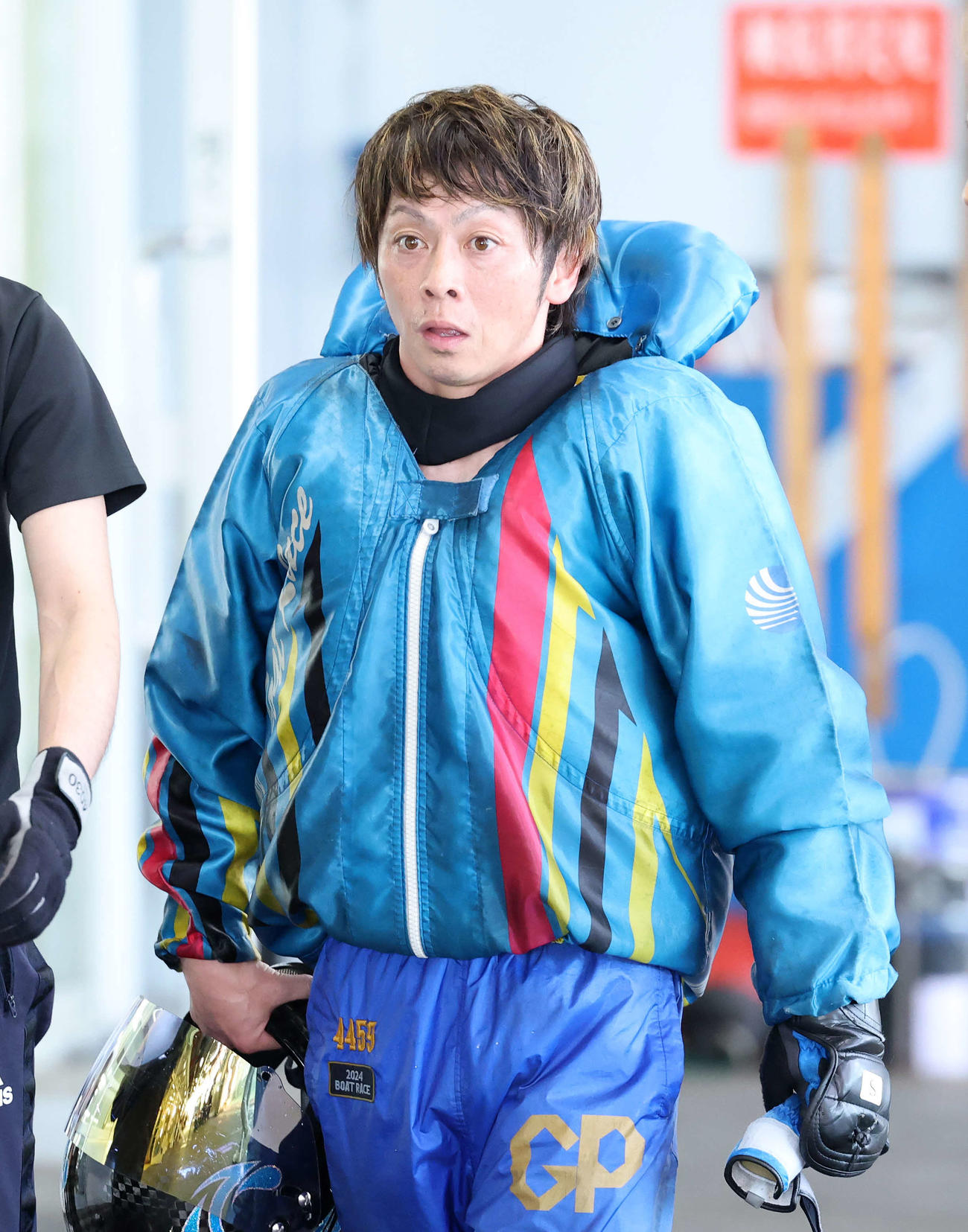 戸田12R　準決勝戦で2着の片岡（撮影・鈴木正人）