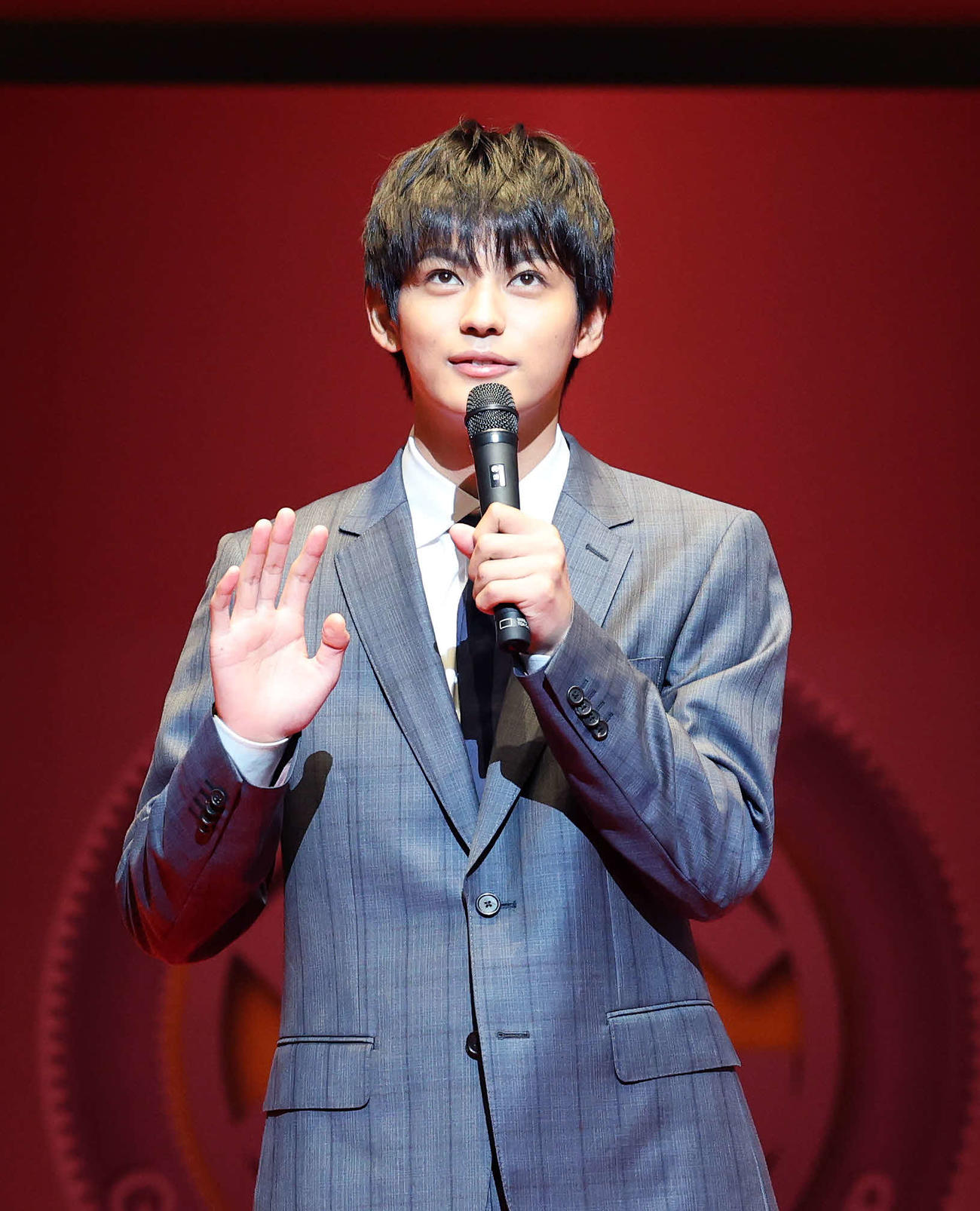 トークショーに臨む神尾楓珠（撮影・鈴木正人）