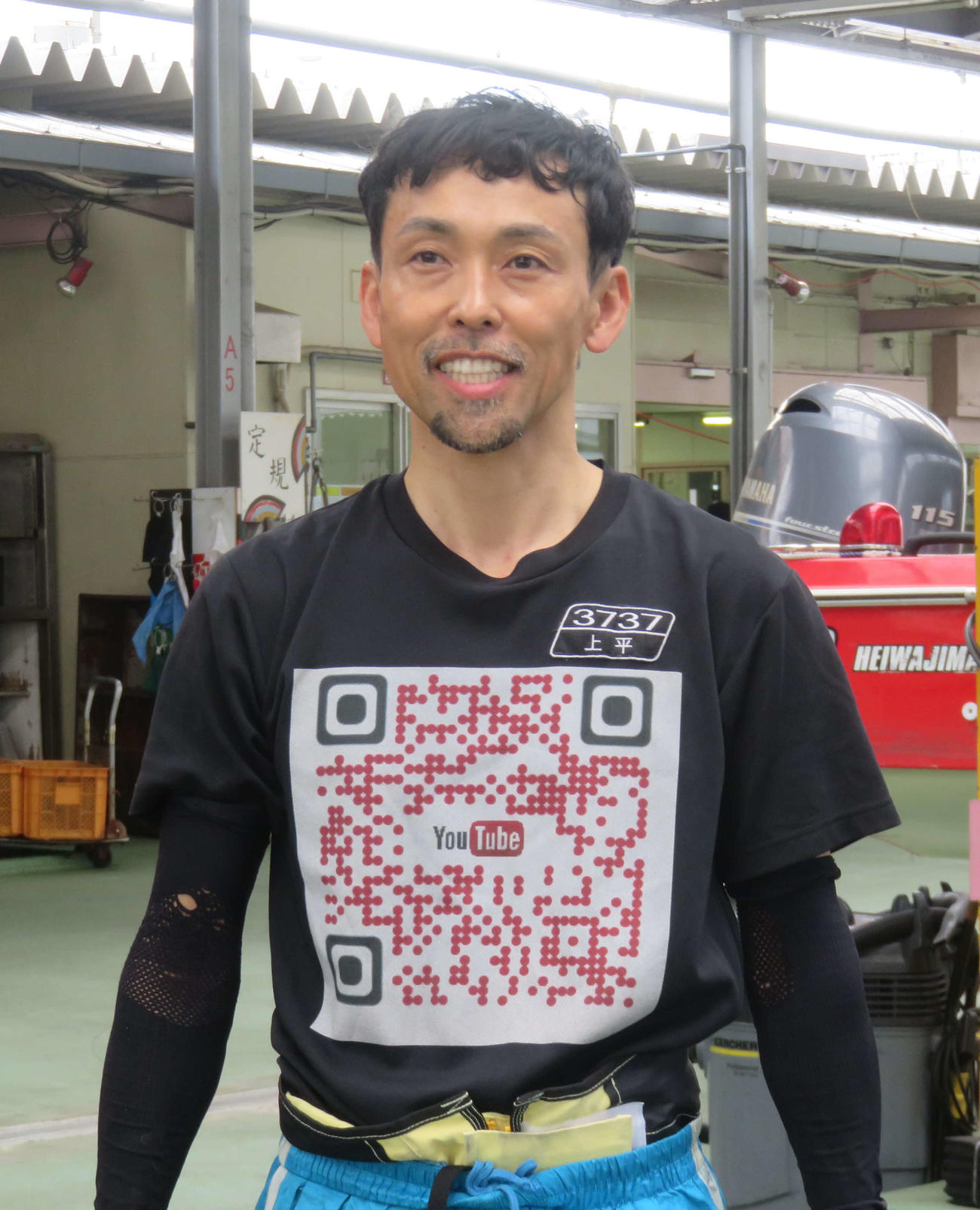 ボートレース】ひげと笑顔がステキな上平真二が初日12R1枠で登場