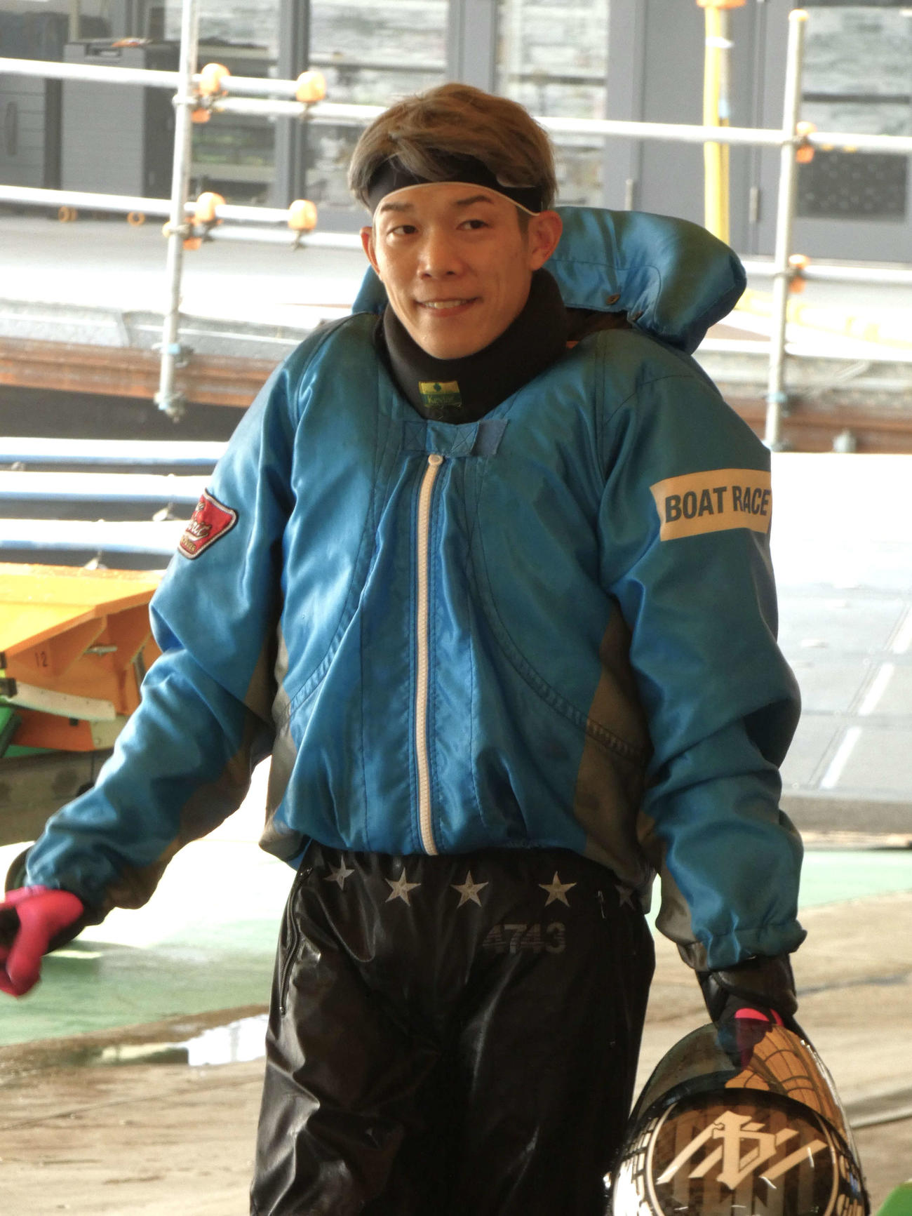 木村仁紀が準優10R1枠を手にした（撮影・前原一樹）
