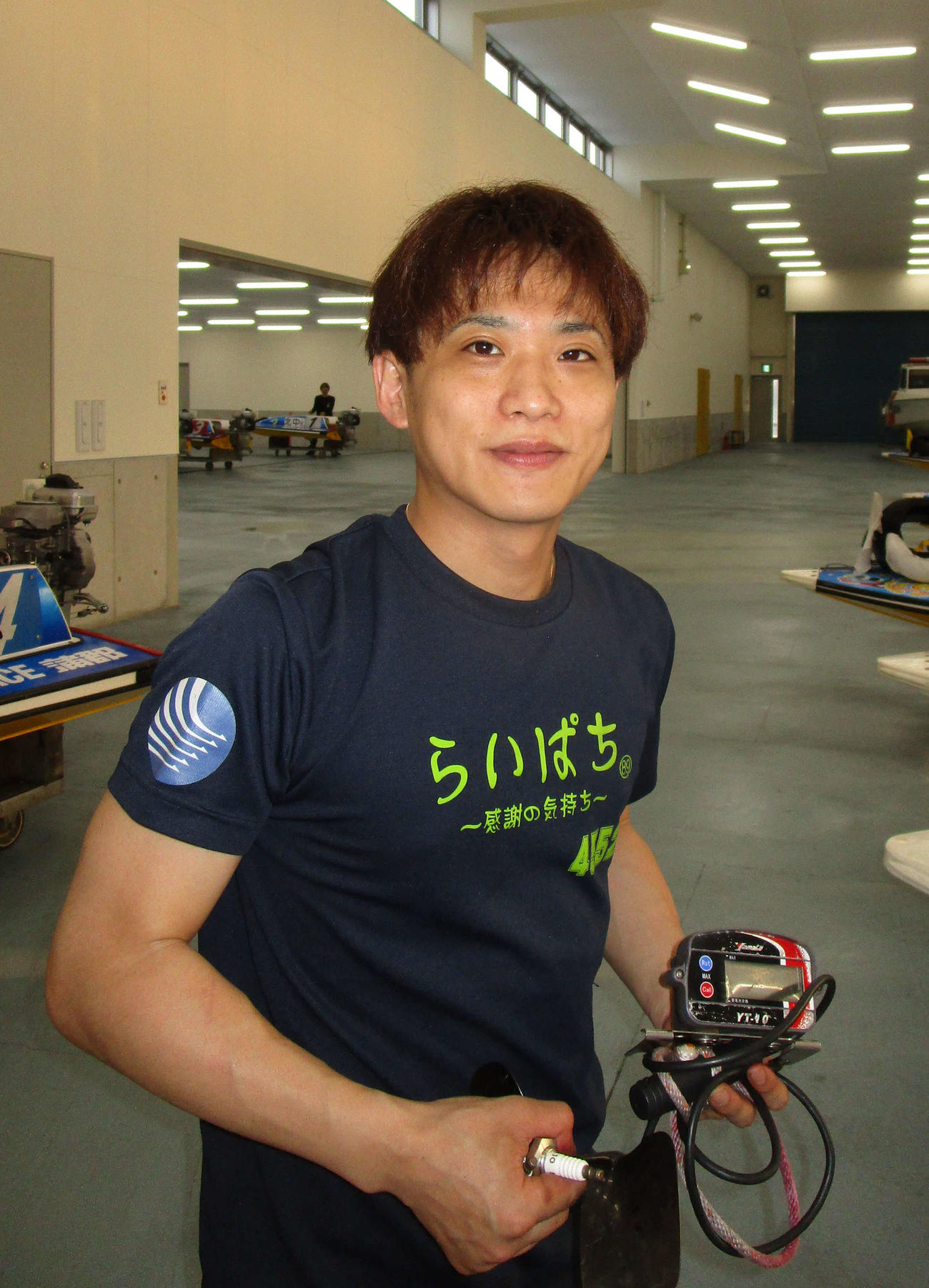 7月から初のA2級に昇格した杉山勝匡。初日からチルトを跳ねて勝負する（撮影・安井雅彦）