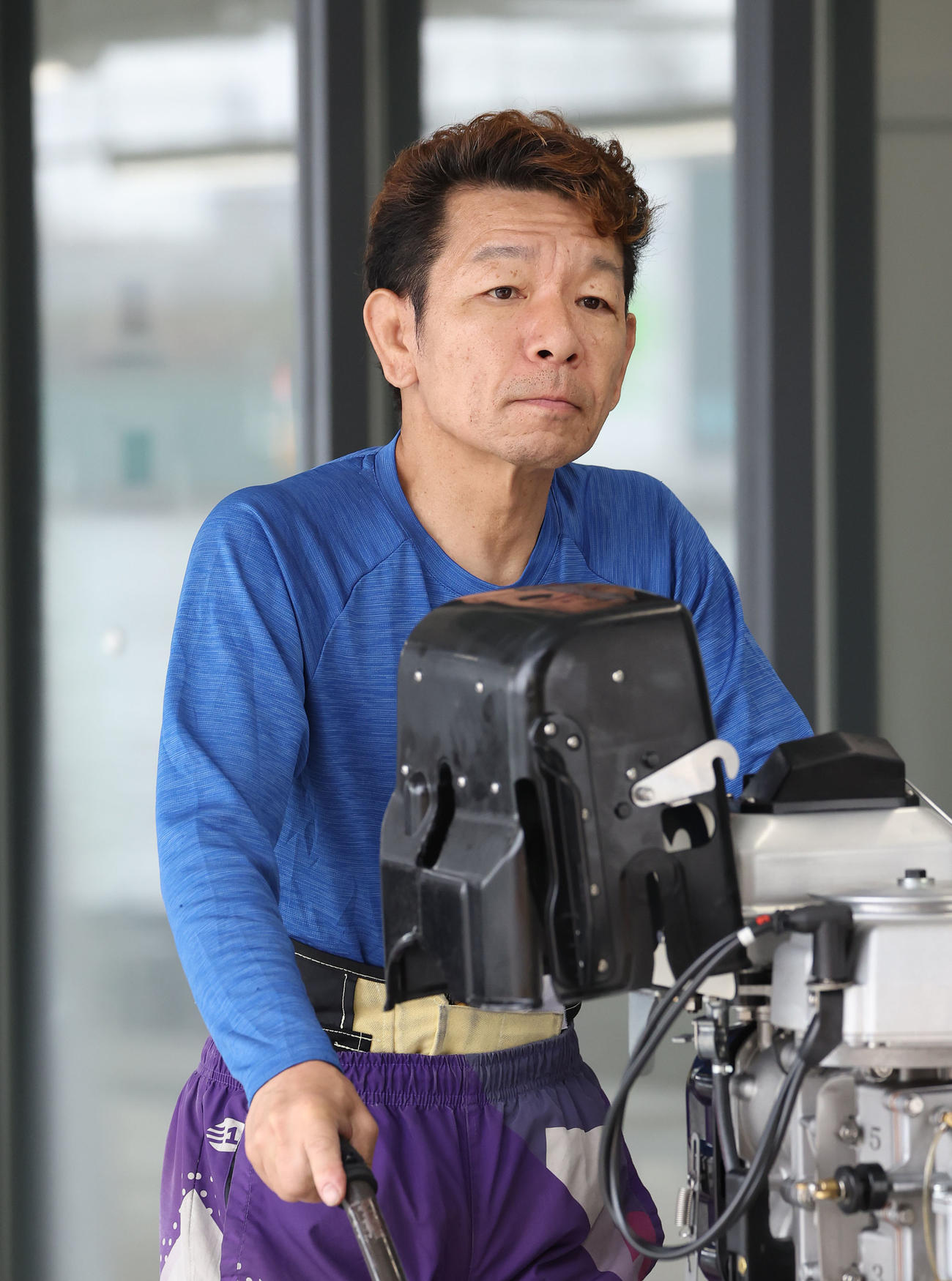F2本持ちでも前田光昭のスタートは絶好調だ（撮影・白石智彦）