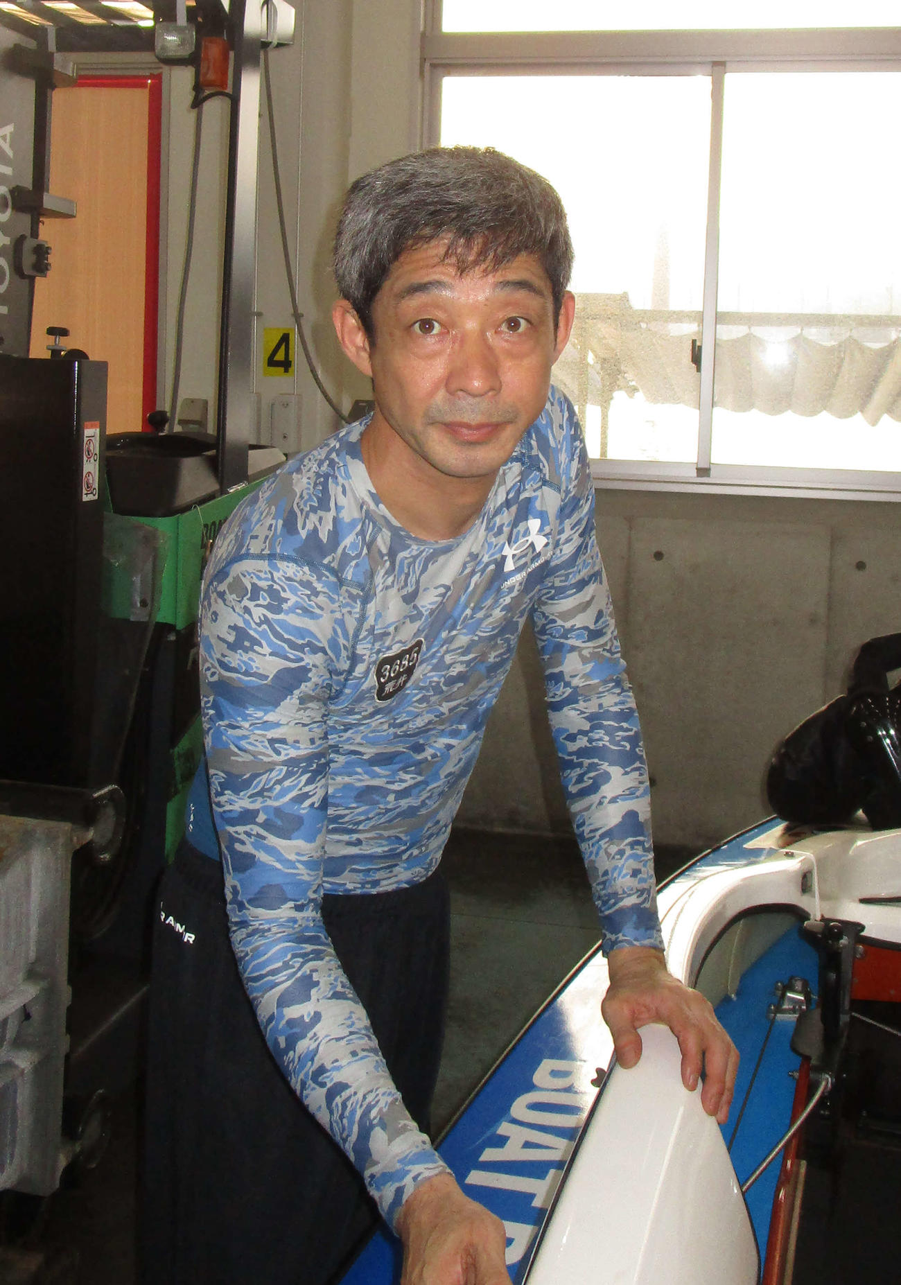 準優には乗れなかったが、レース足軽快で見せ場を作った荒井輝年（撮影・安井雅彦）