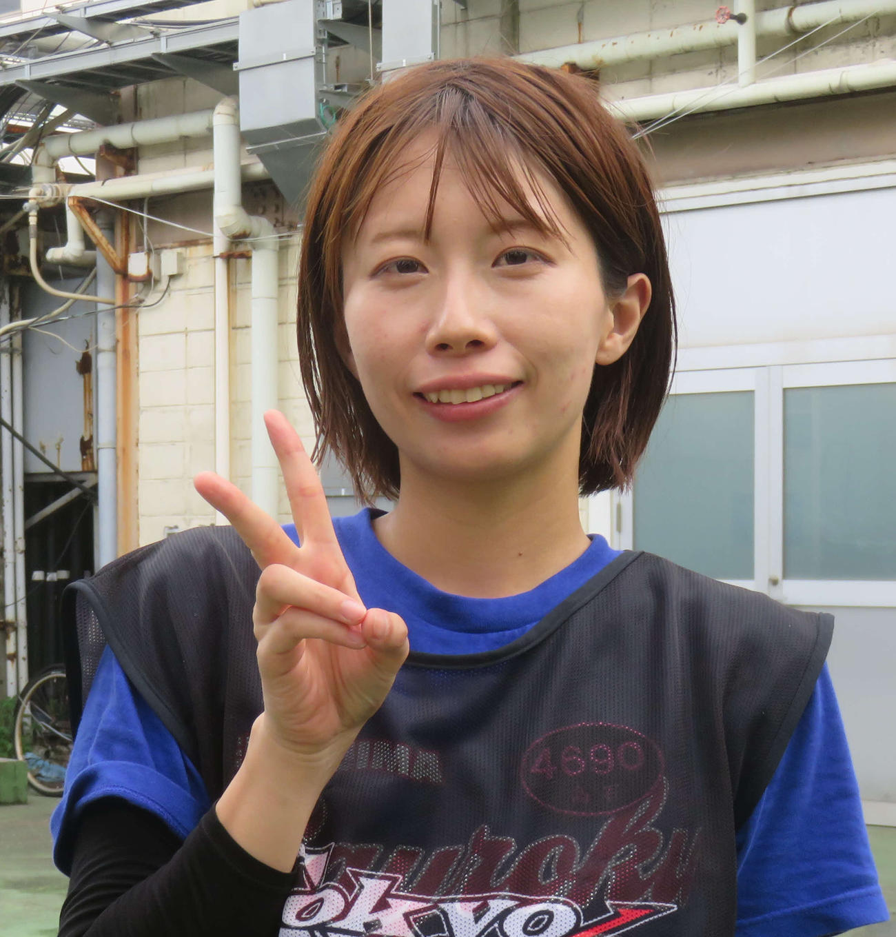 左手の大ケガから復帰を目指す高石梨菜が、元気に支部練習に参加
