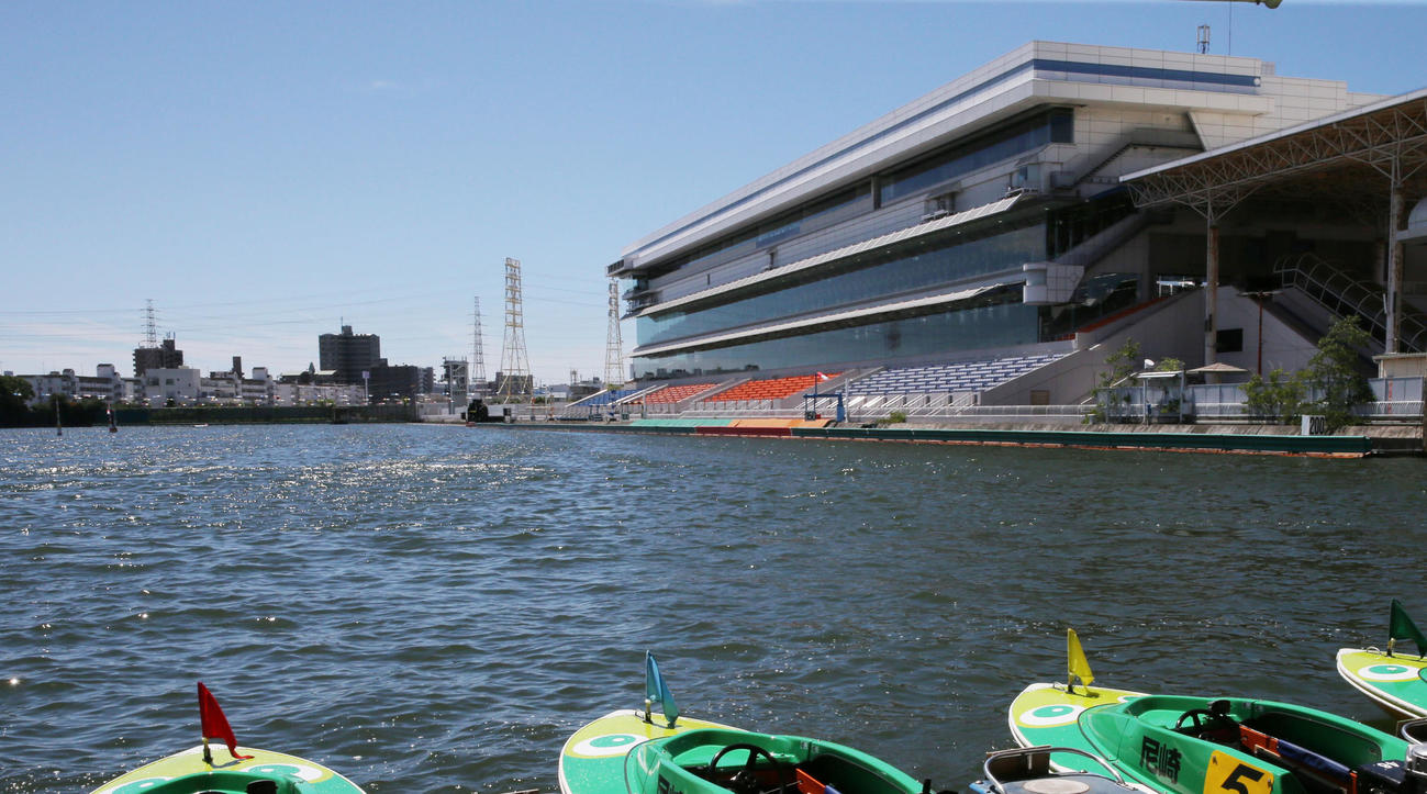 尼崎ボートレース場（2019年8月8日撮影）