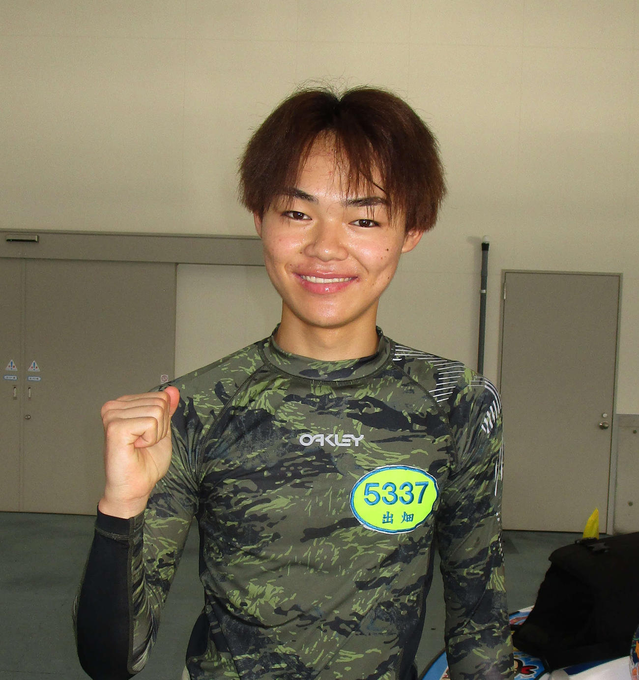 蒲郡初参戦ながら好パフォーマンスを見せている出畑孝典（撮影・安井雅彦）