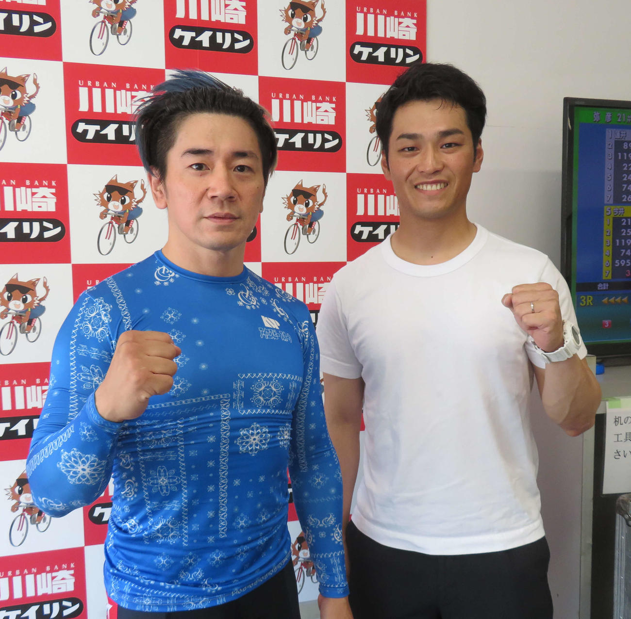 元同郷タッグを組む溝口葵（右）と松村友和（撮影・栗田文人）