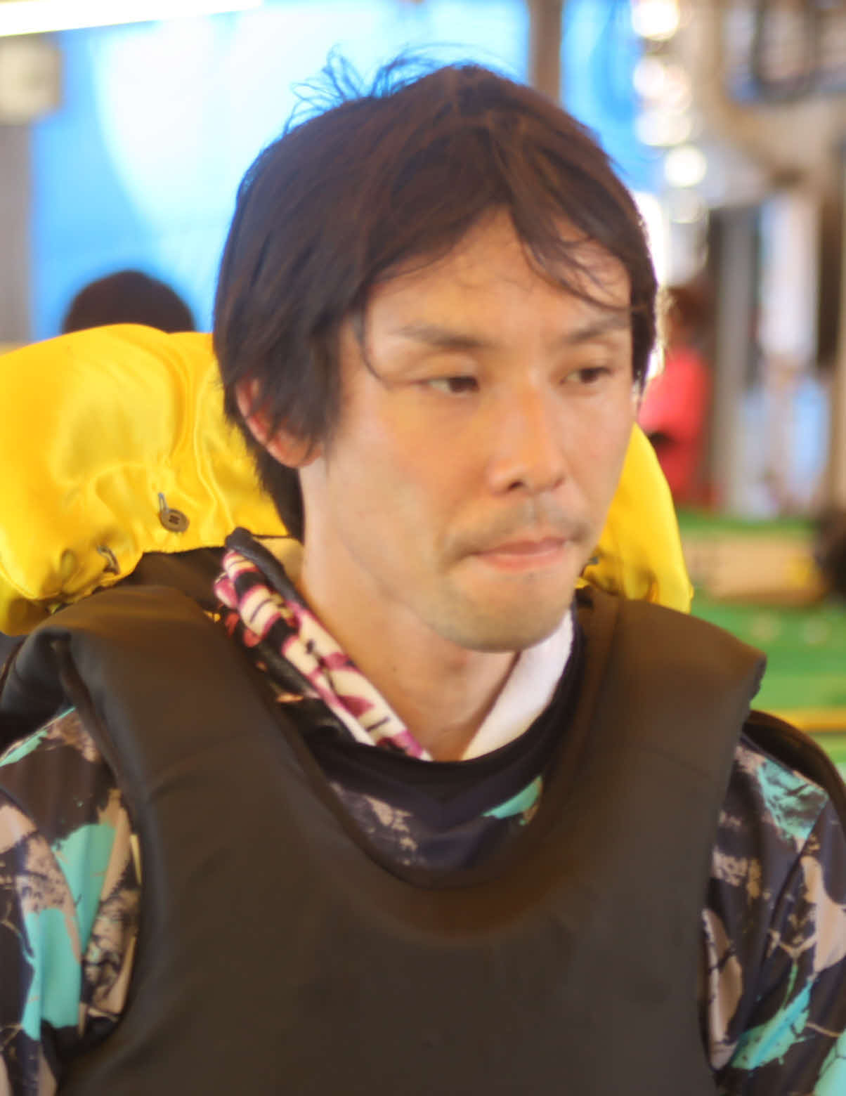 メンバー中2番目のまくりを決めている稗田聖也
