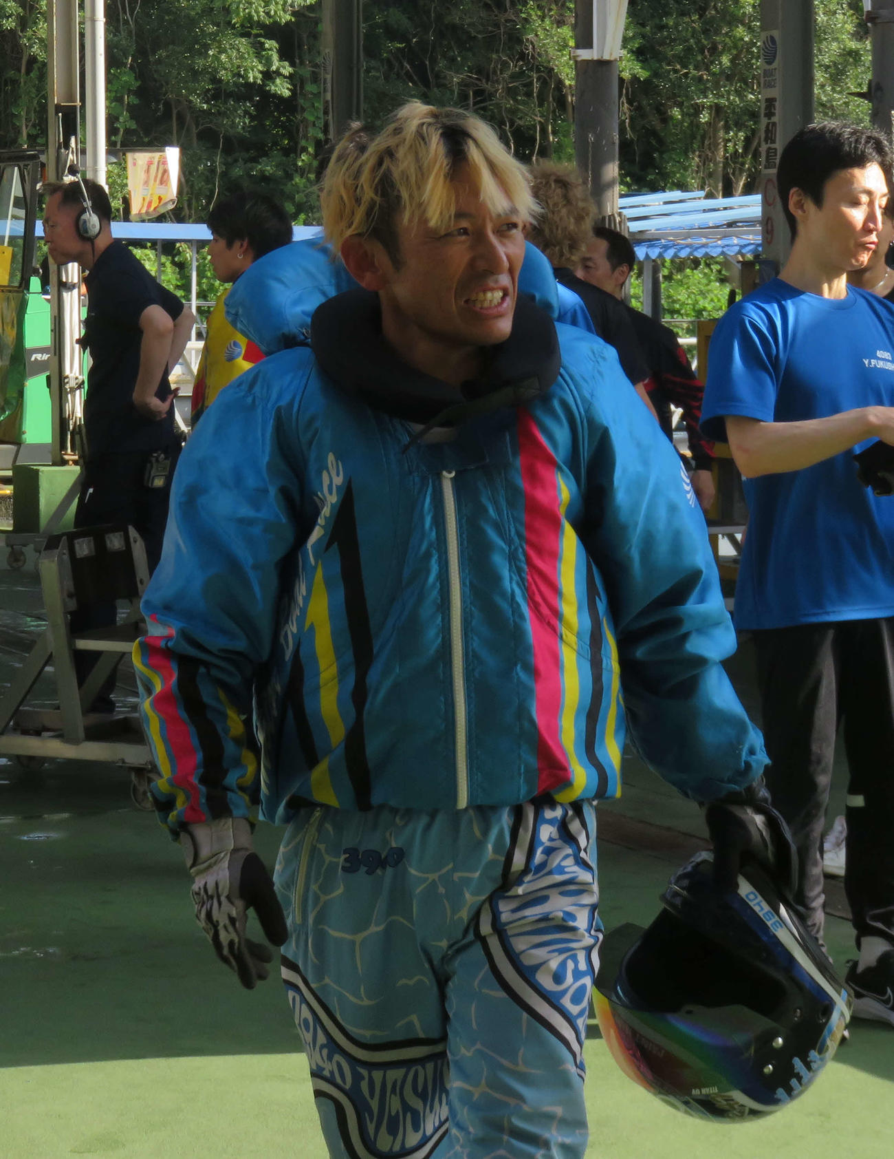 平和島通算200勝を達成して笑顔の飯山泰