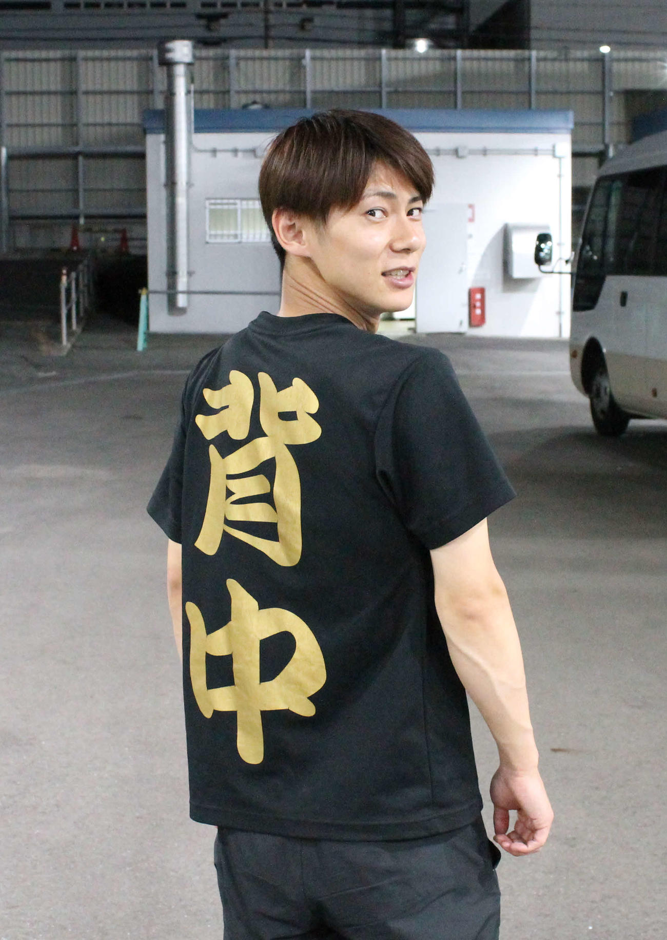 篠原晟弥は背中で好気配をアピール？3枠の準優10Rに注目だ。（撮影・安達弘持）