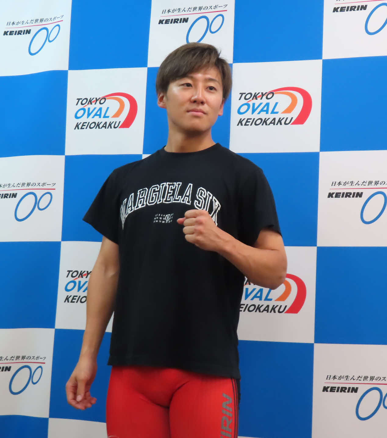 京王閣競輪　好スタートへ意気込む真杉匠（撮影・野島成浩）
