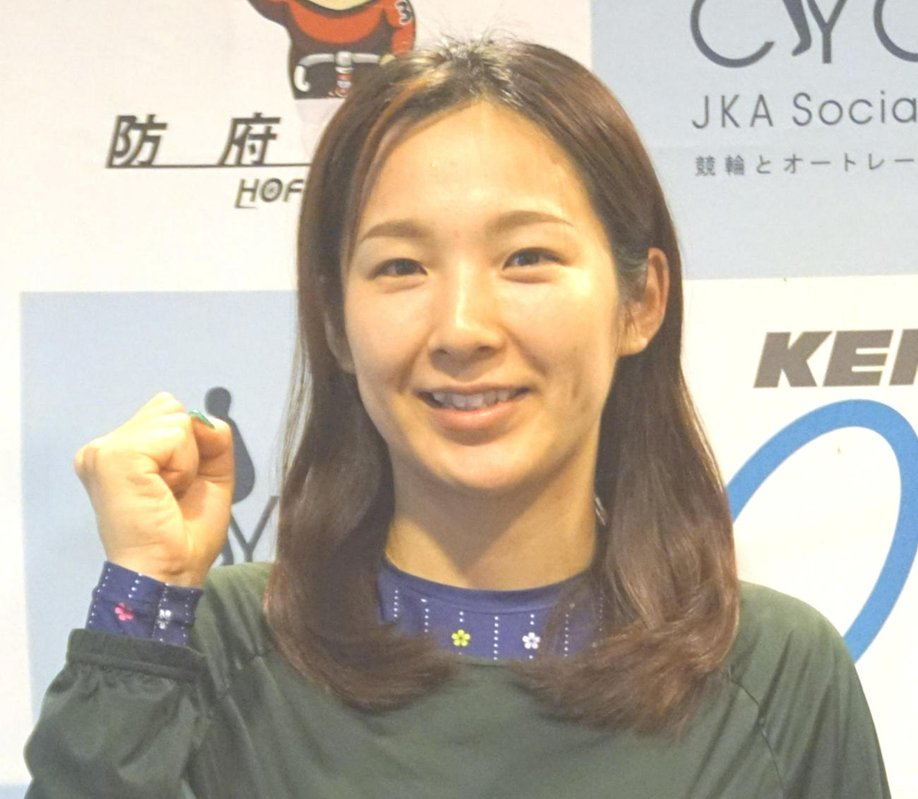 初の防府バンクで白星発進を決めた鈴木奈央