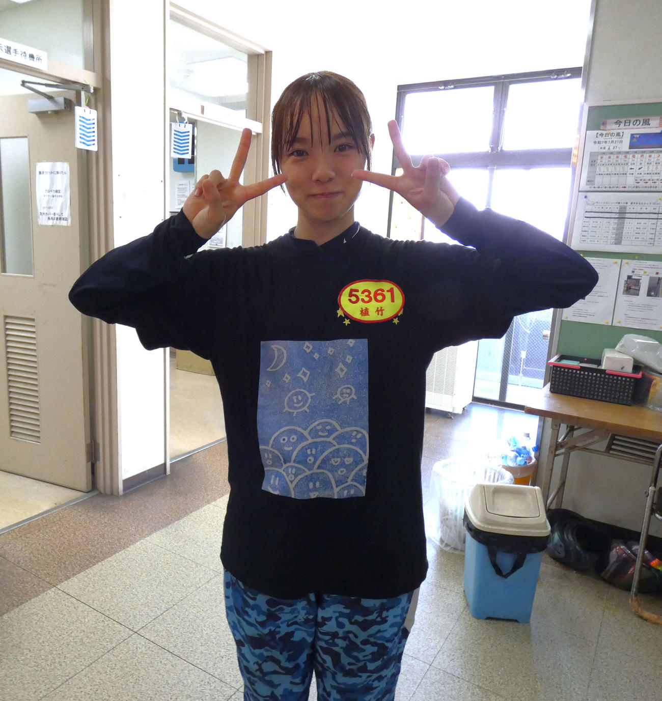植竹玲奈は6R粘りを見せて3着とした（撮影・前原一樹）