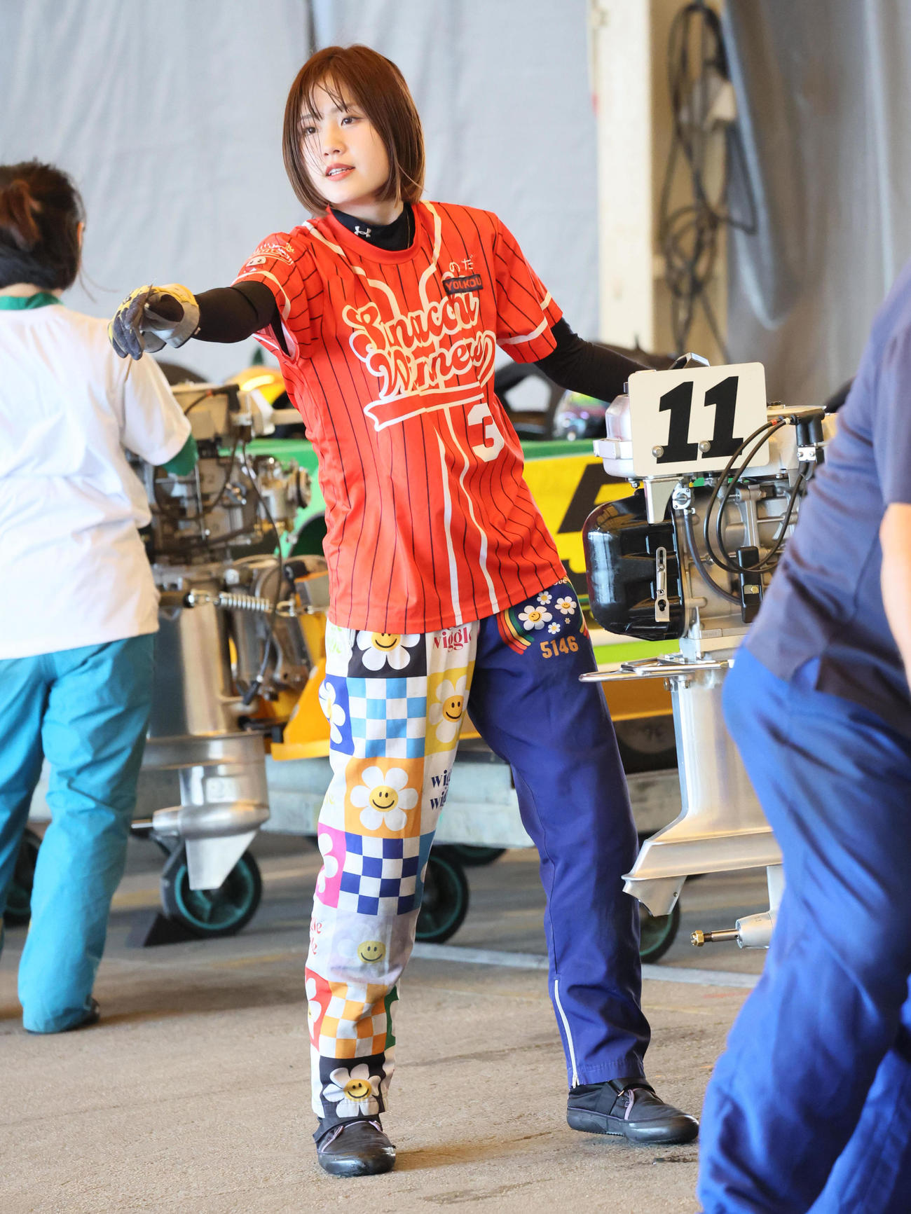 尼崎オールレディース　野田彩加（撮影・宮崎幸一)