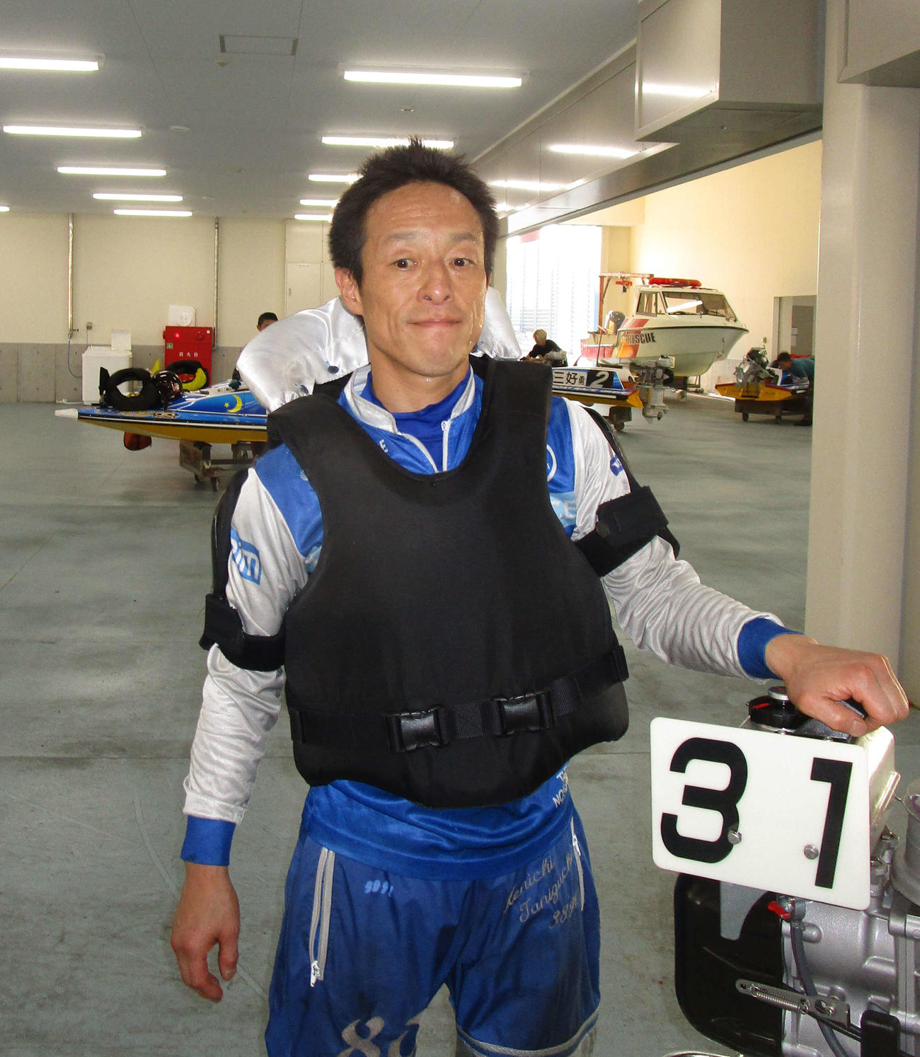 良機を得て初日2着発進の谷口健一（撮影・安井雅彦）