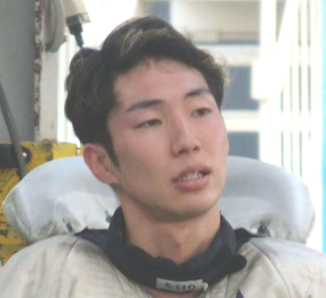準優11Rの2着に悔しそうな表情を浮かべた杉山喜一