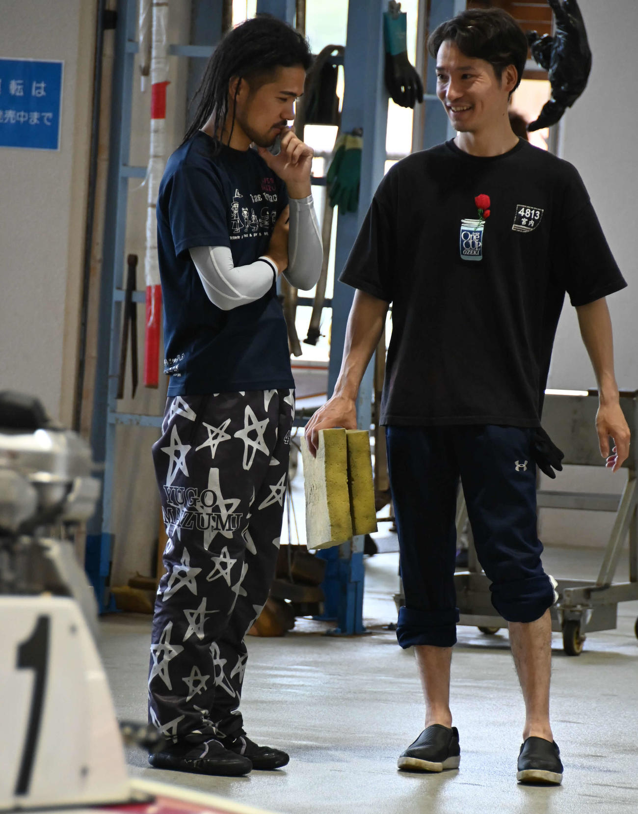 宮内直哉（右）は機力に手応えあり