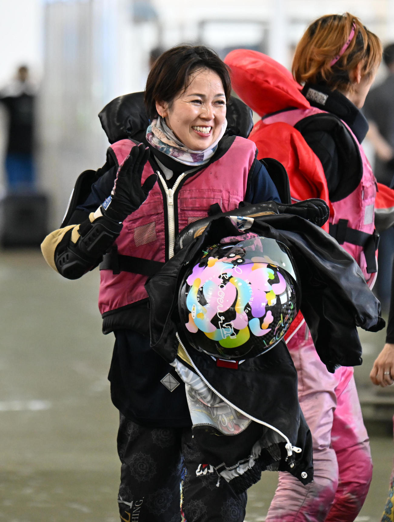 初日唯一の連勝の平山智加