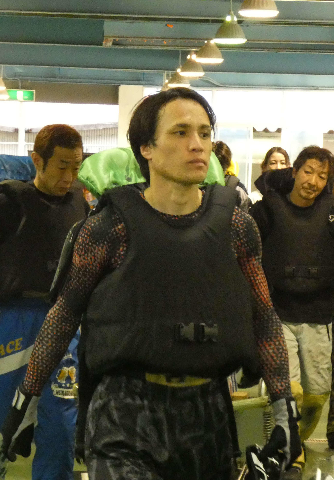 清水敦揮は準優11R2枠に乗る（撮影・前原一樹）