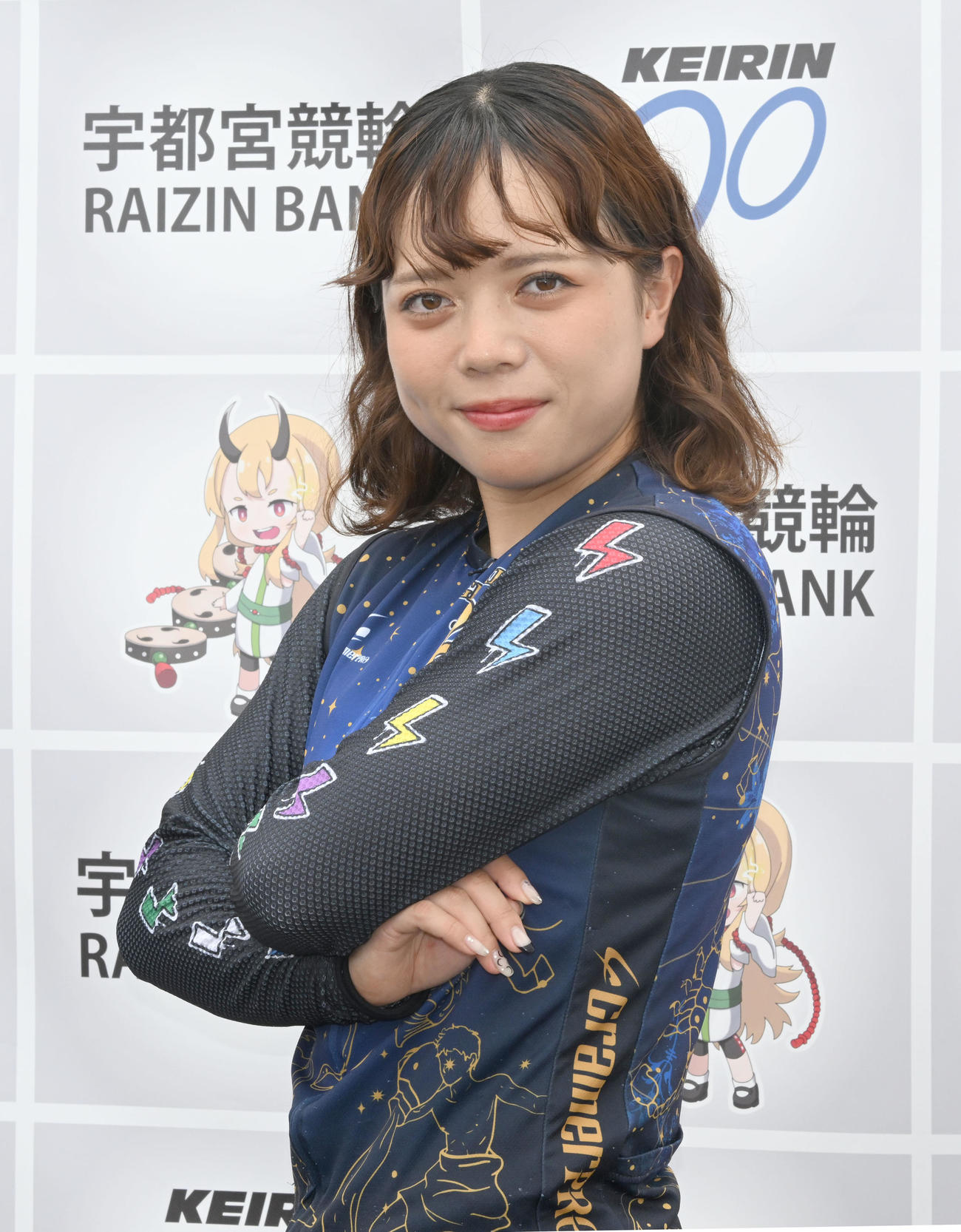第1回女子オールスター競輪　10Rに出場予定の熊谷芽緯（撮影・千葉一成）