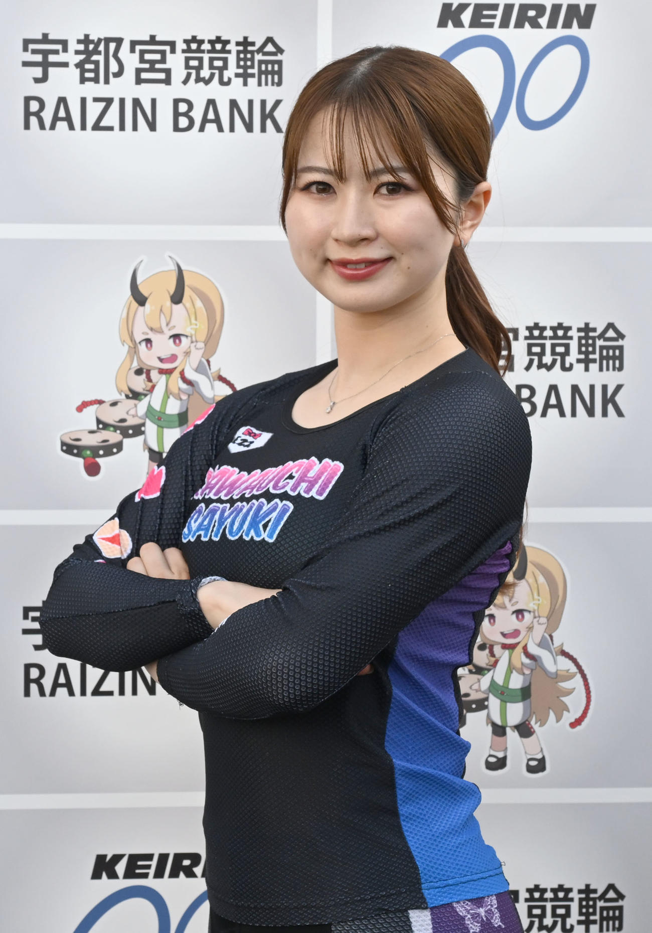 第1回女子オールスター競輪　12Rに出場予定の河内桜雪（撮影・千葉一成）