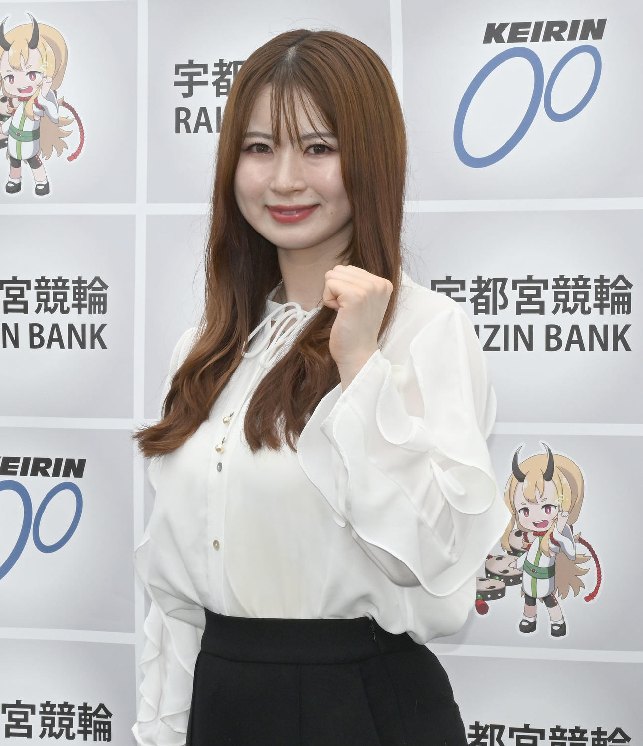 第1回女子オールスター競輪　12Rに出場予定の河内桜雪（撮影・千葉一成）