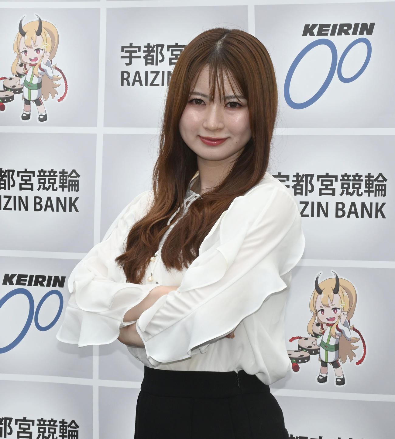 第1回女子オールスター競輪　12Rに出場予定の河内桜雪（撮影・千葉一成）