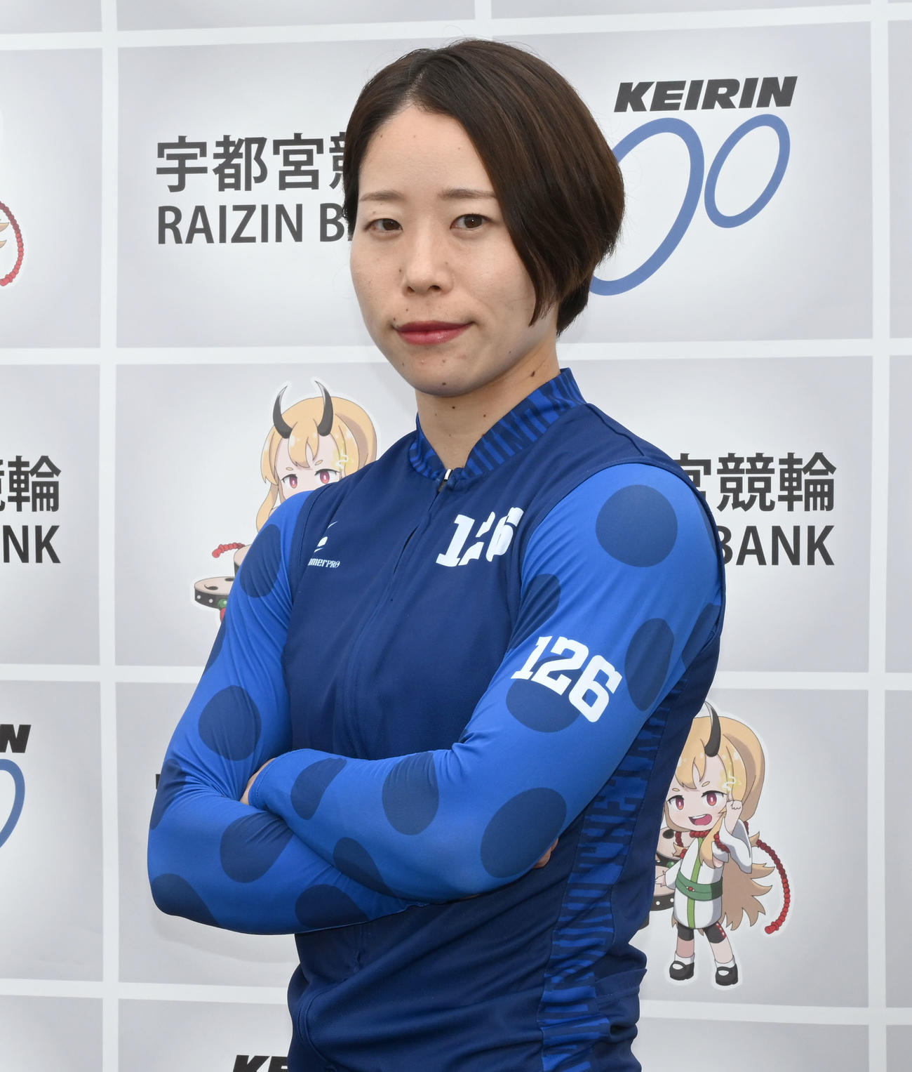 第1回女子オールスター競輪　7Rに出場予定の大浦彩瑛（撮影・千葉一成）