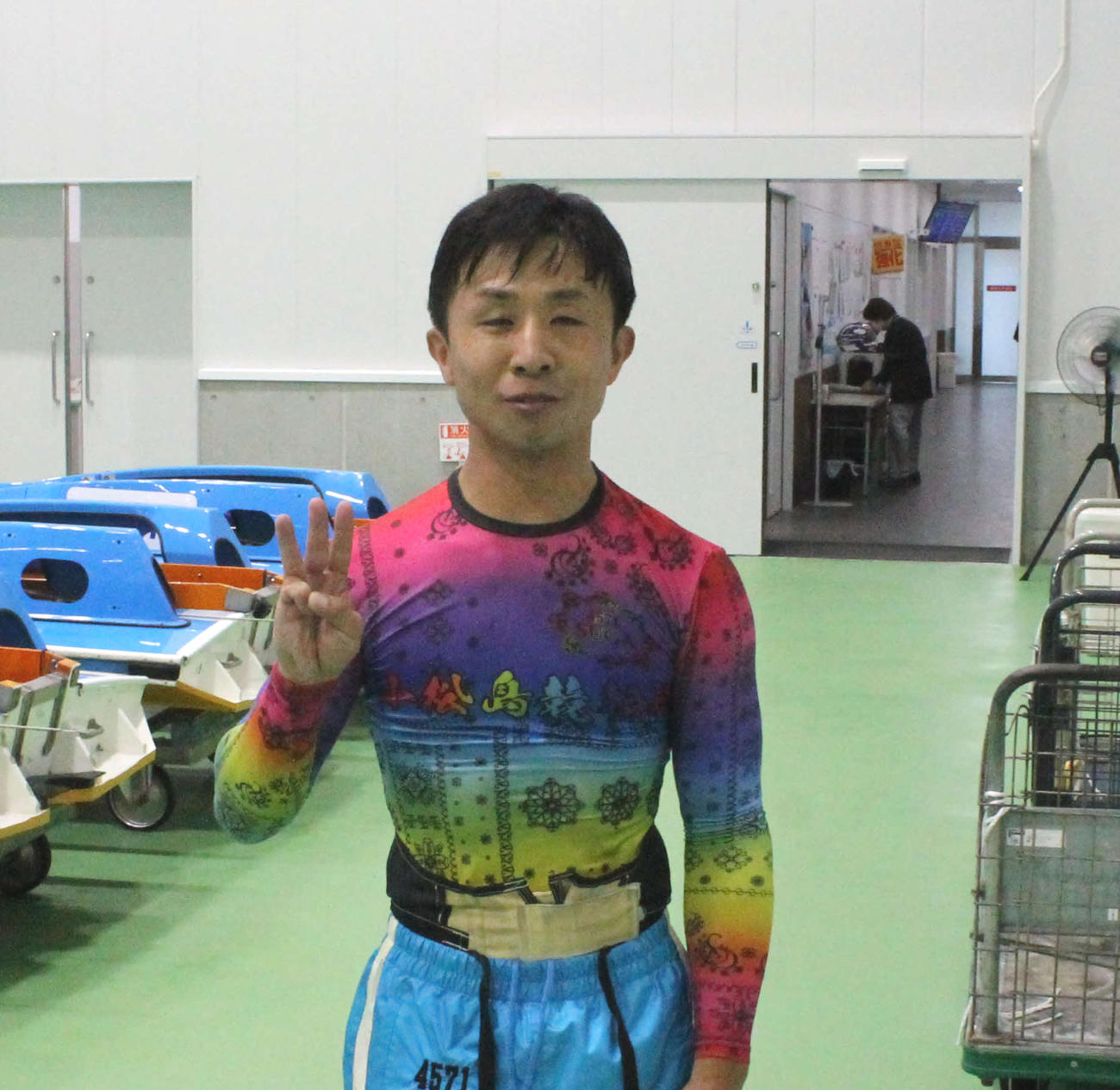 菅章哉が優勝戦のセッティングを示唆？当日の動向に注目だ（撮影・安達弘持）