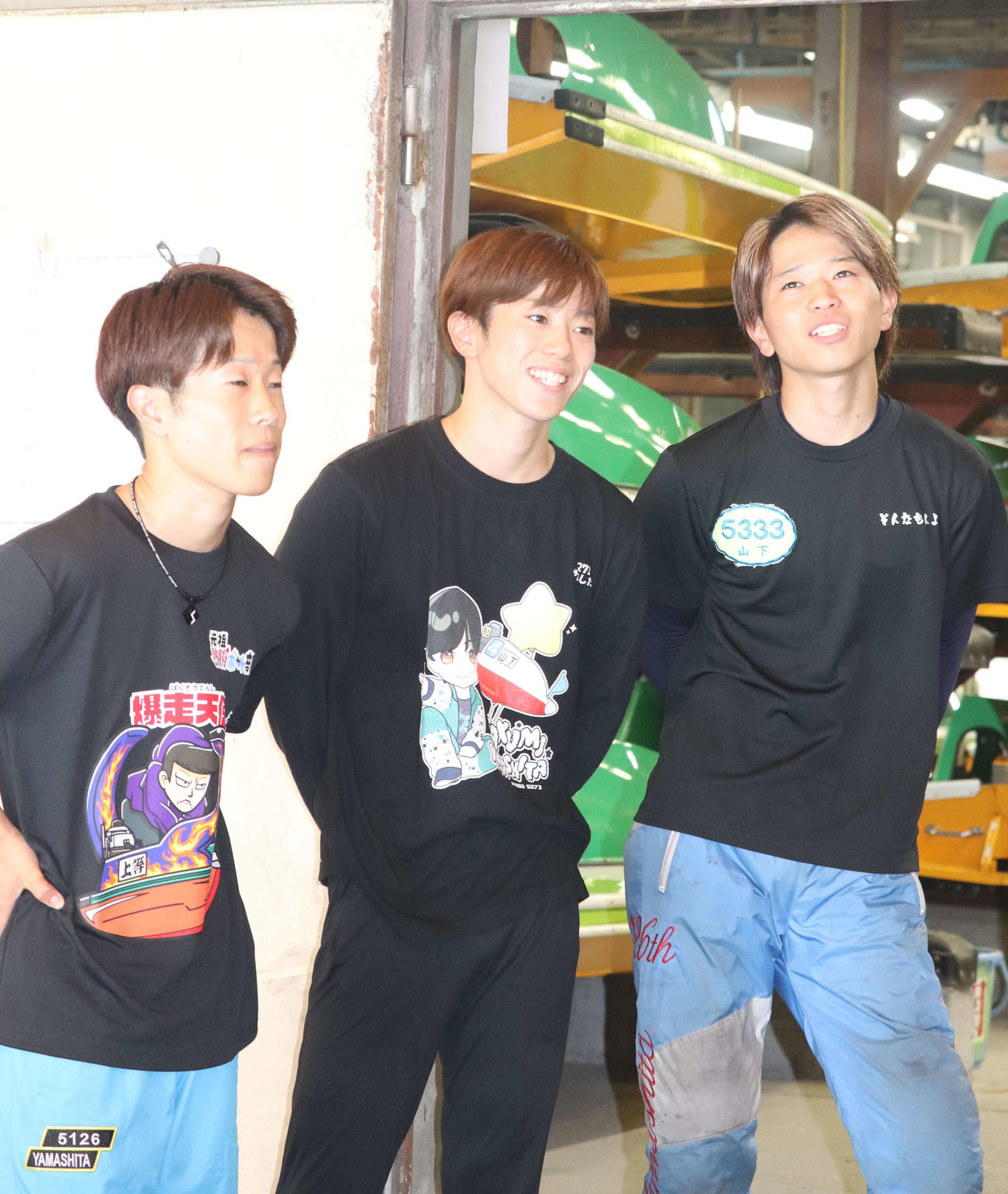 初の同時あっせんに燃える山下3兄弟、左から山下大輝、拓巳、智己（撮影・神田成史）