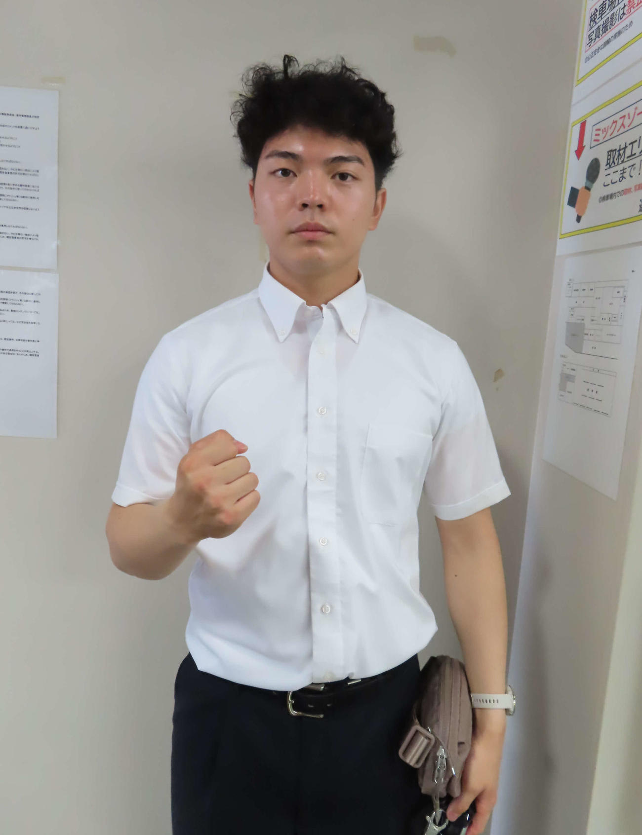 A級予選2R、岩元叶馬は1、2班戦でも通用する逃げを地元バンクに身につける意気込みだ