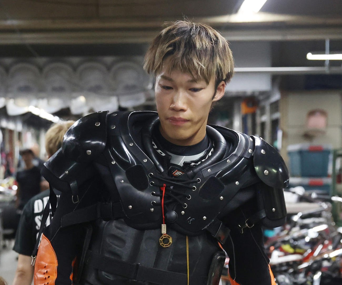 準決勝戦9Rで3着の佐藤励（撮影・柴田隆二）