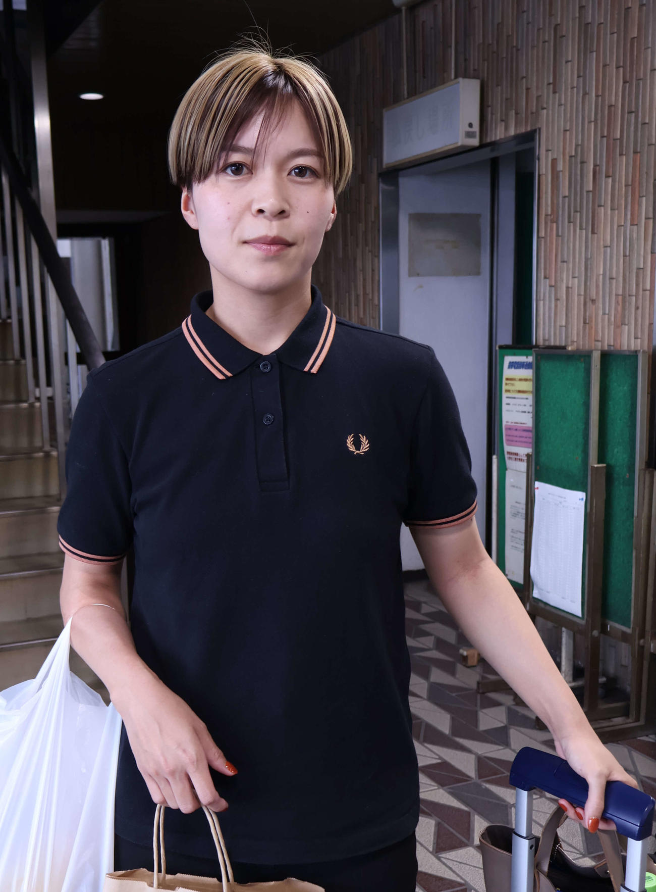 産休明けの松本ちひろが上位着を目指して奮戦する（撮影・山田敏明）