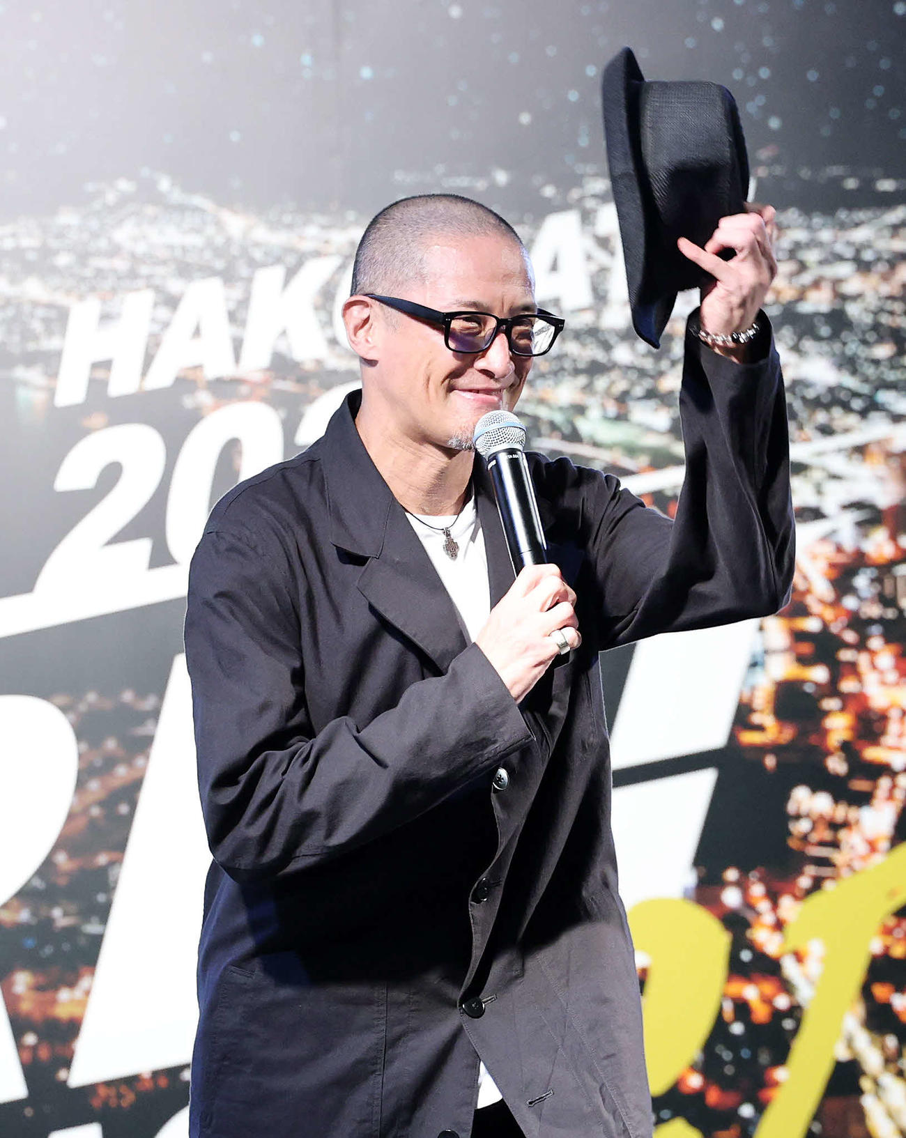 トークショーに臨む松岡昌宏（撮影・鈴木正人）