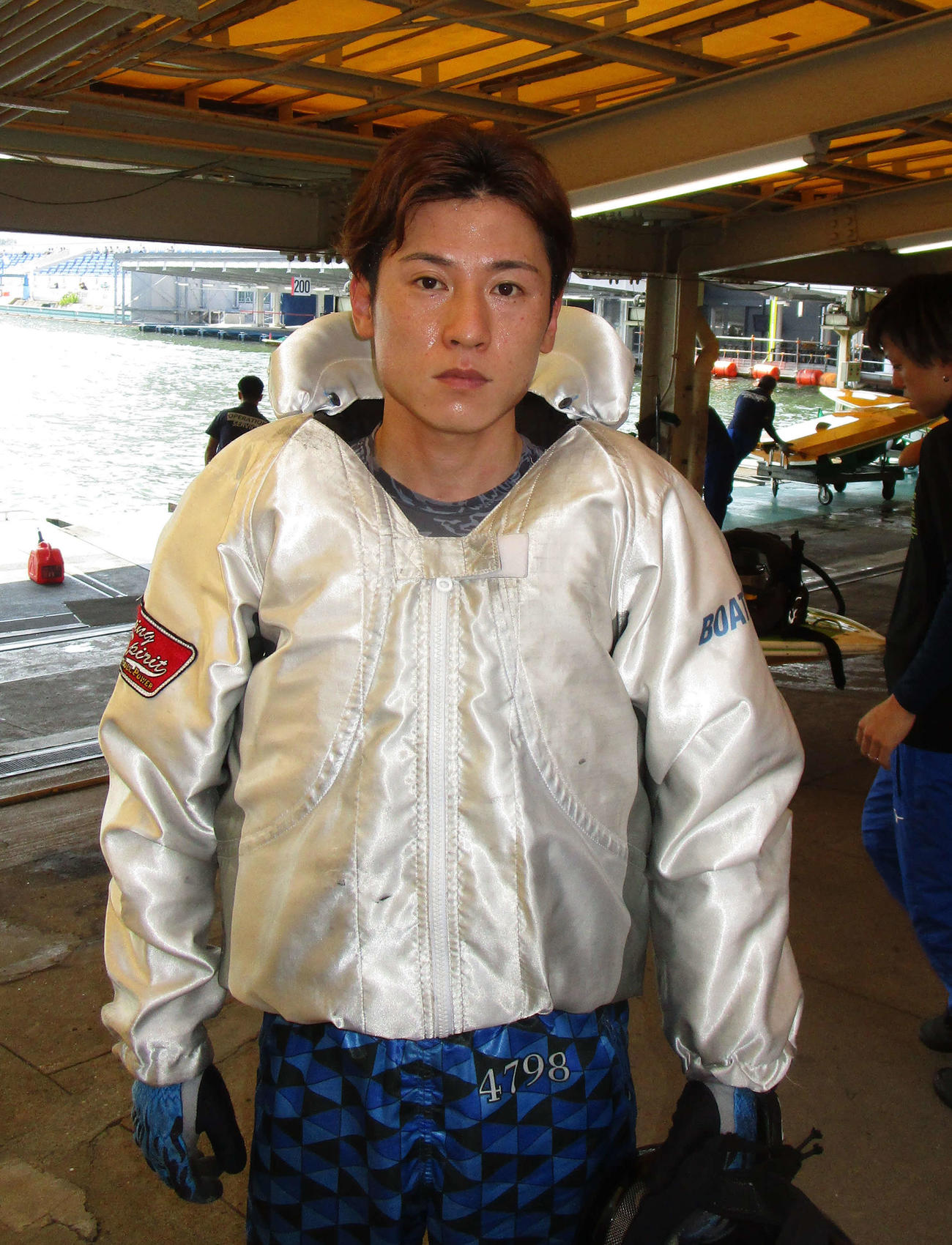 尼崎初Vを狙う浜先真範（撮影・安井雅彦）