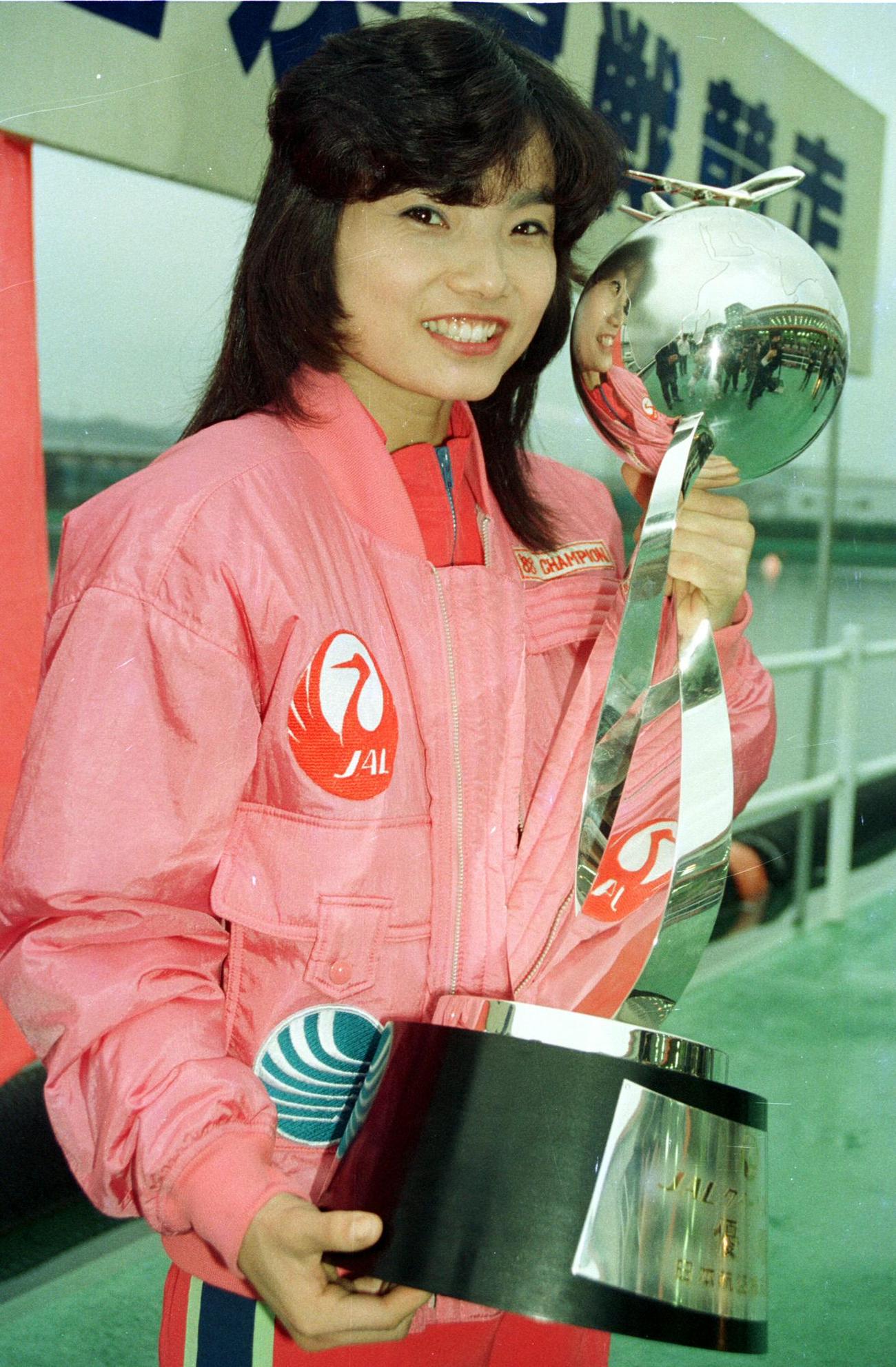 JAL杯女子王座決定戦で優勝した日高逸子（1989年撮影）