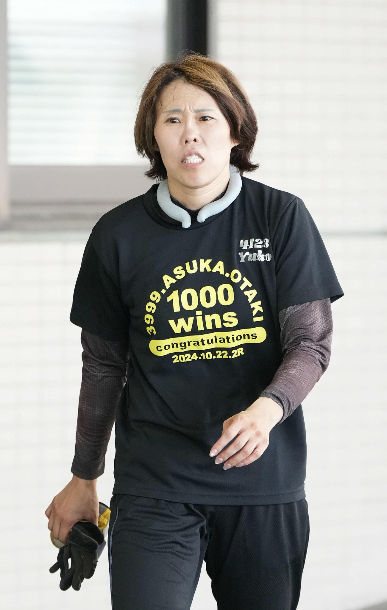 P4123細川裕子が日高逸子引退の報に「残念です」とコメントを寄せた（撮影・神田成史）＝2025年8月22日、常滑ボートレース場
