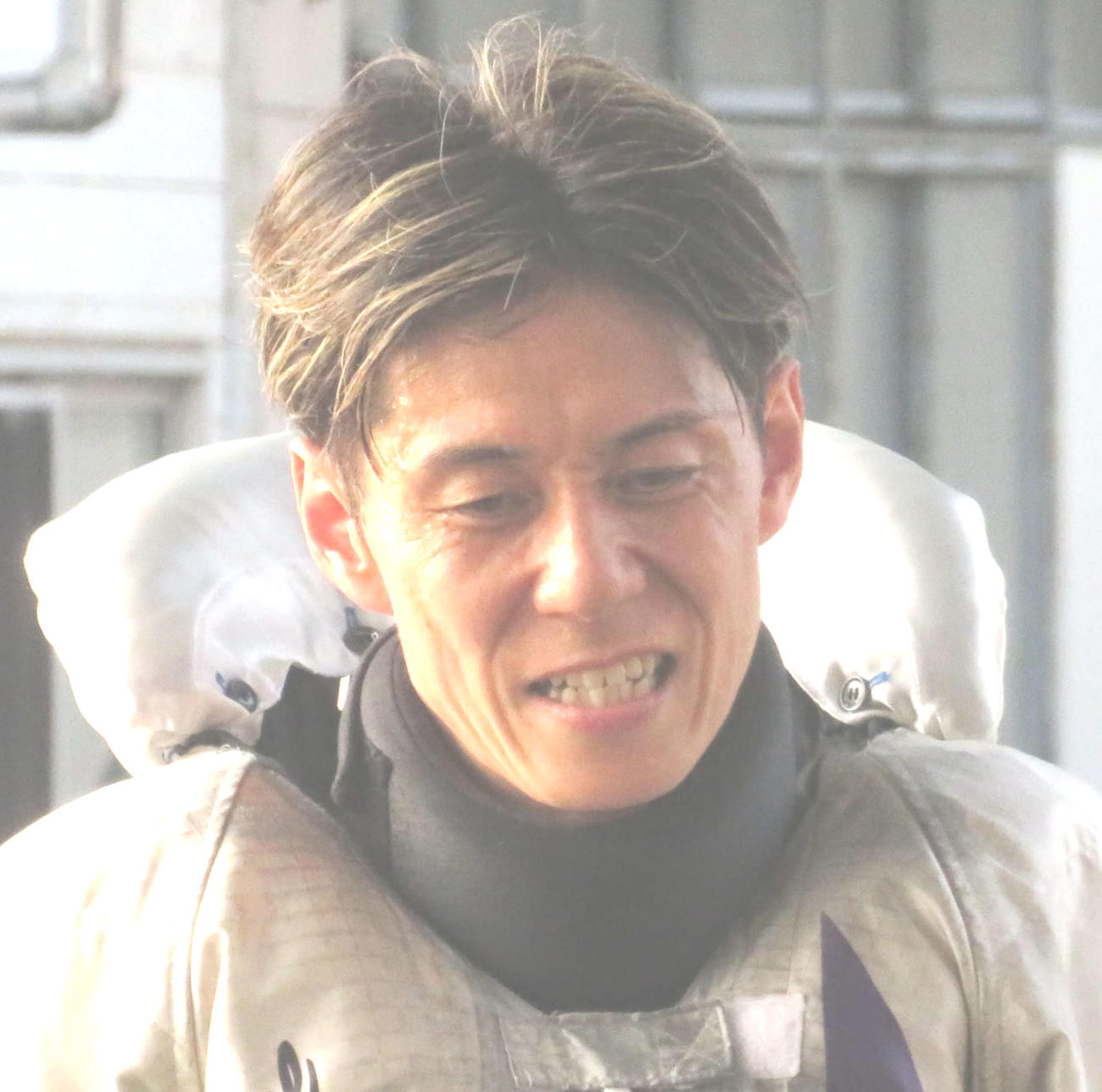 準優11Rで2着に敗れて悔しがる河村了
