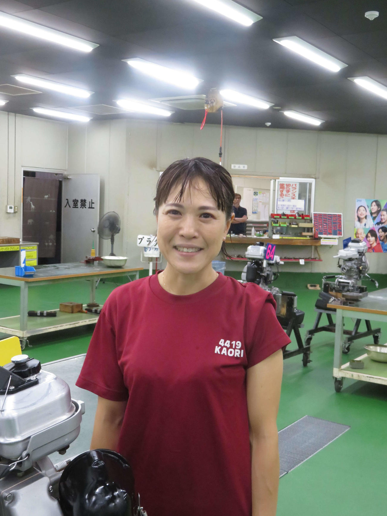 原加央理（登番・4419）当地前回は節一パワーでデビュー初優勝を飾った原加央理＝2025年8月24日　桐生ボート場