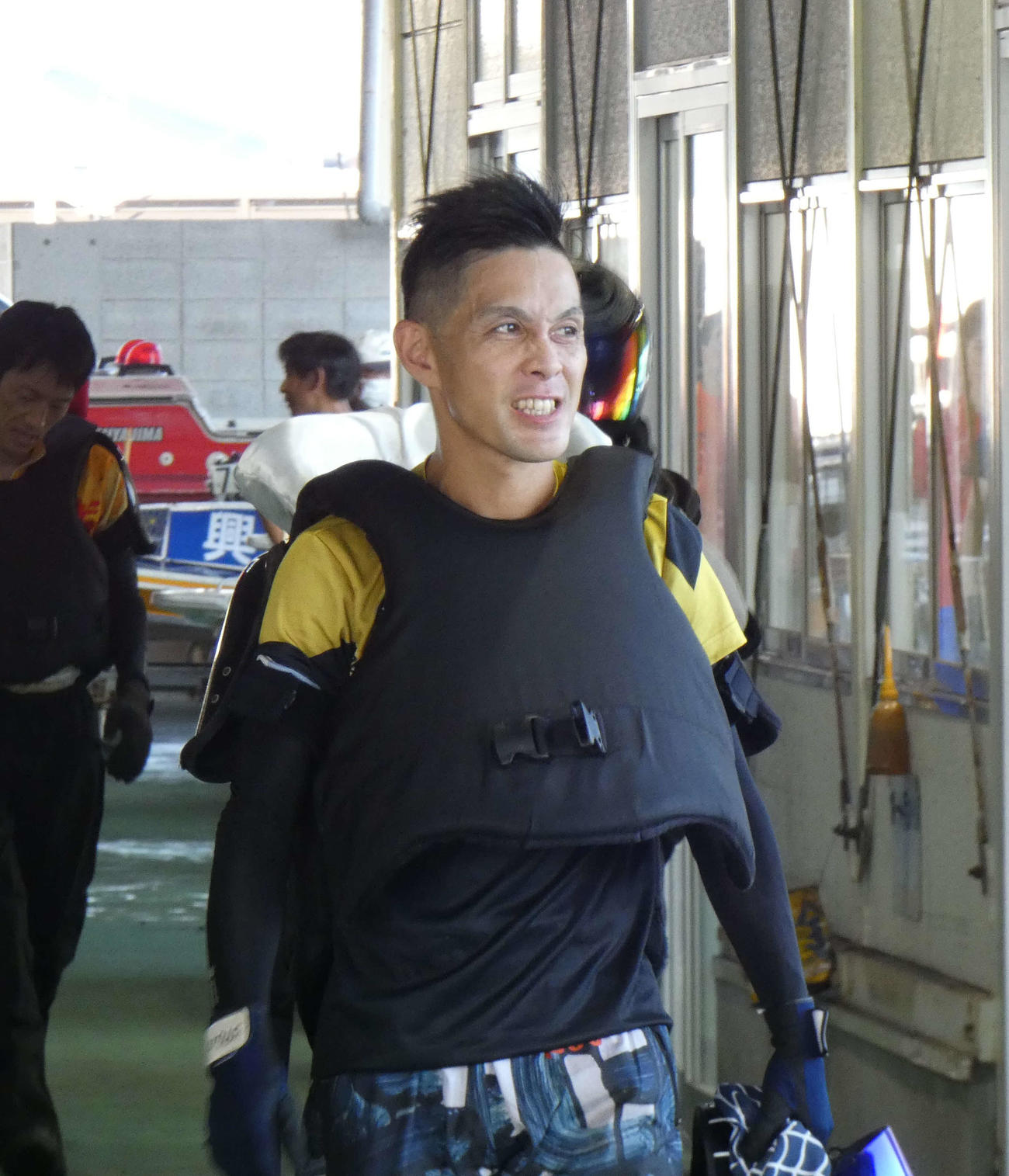 菊地孝平が初日12Rドリーム戦でインから逃げて人気に応える（撮影・前原一樹）