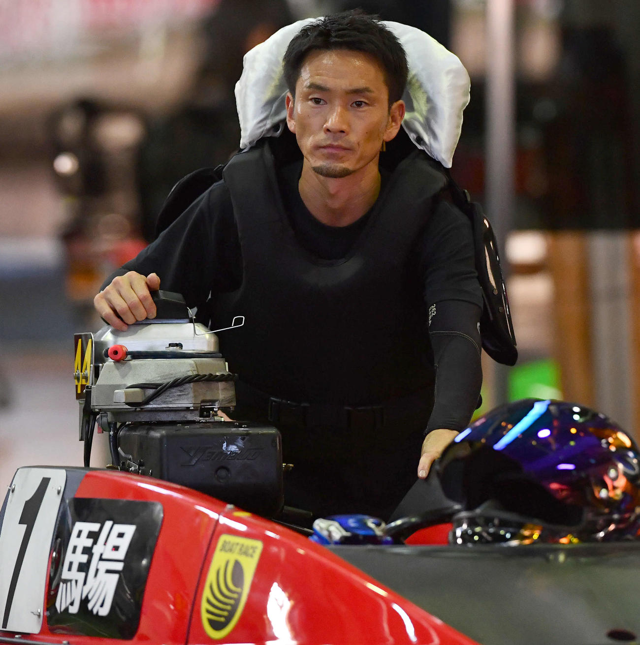 SGボートレースメモリアル前検　馬場貴也（撮影・岩下翔太）