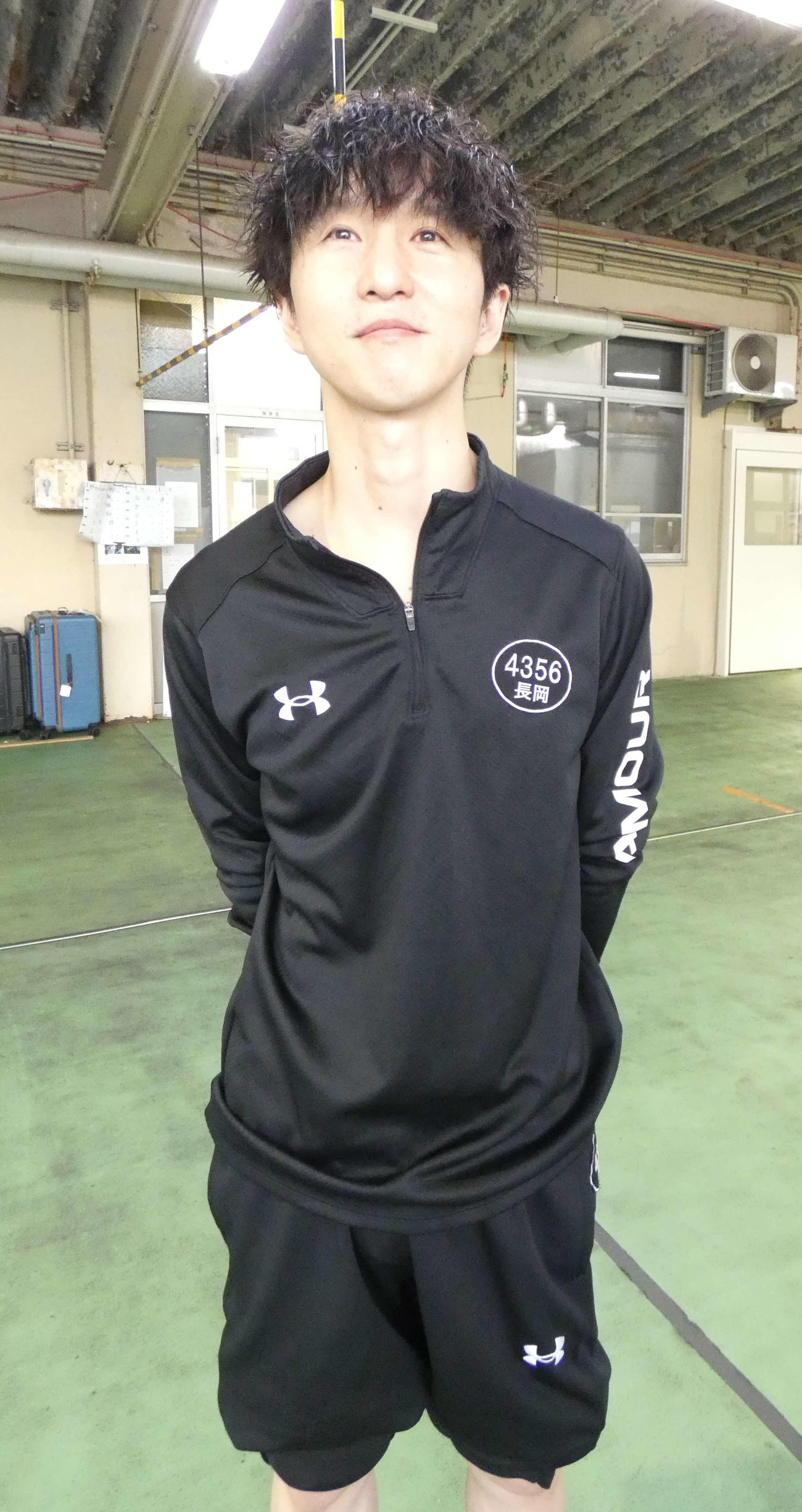 長岡良也は2日目まで土付かずの3連勝とした（撮影・前原一樹）