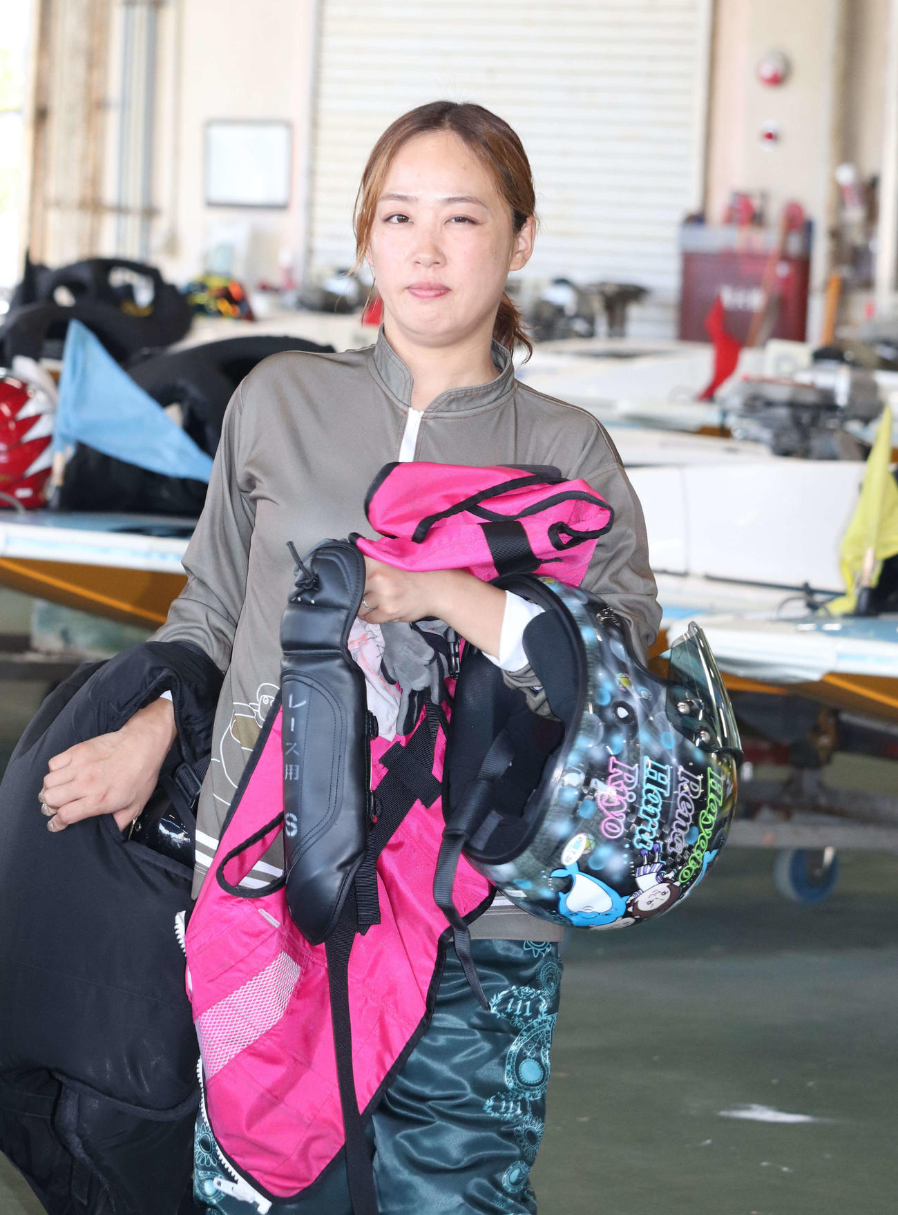 伊藤玲奈が準優9Rもしぶとい走りで健闘する（撮影・神田成史）