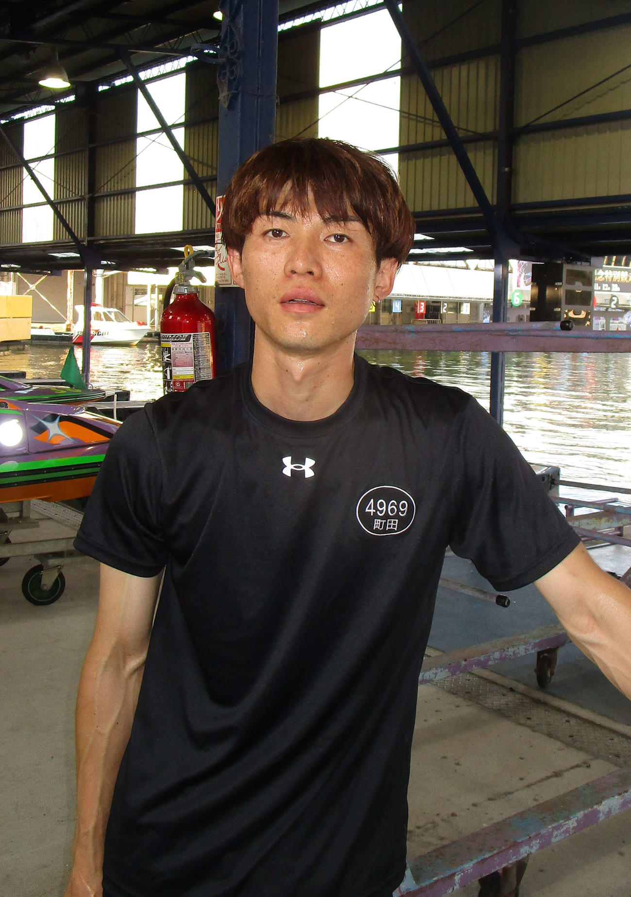 A級昇格を狙う町田洸希。レース足軽快で初日は2着発進だ（撮影・安井雅彦）