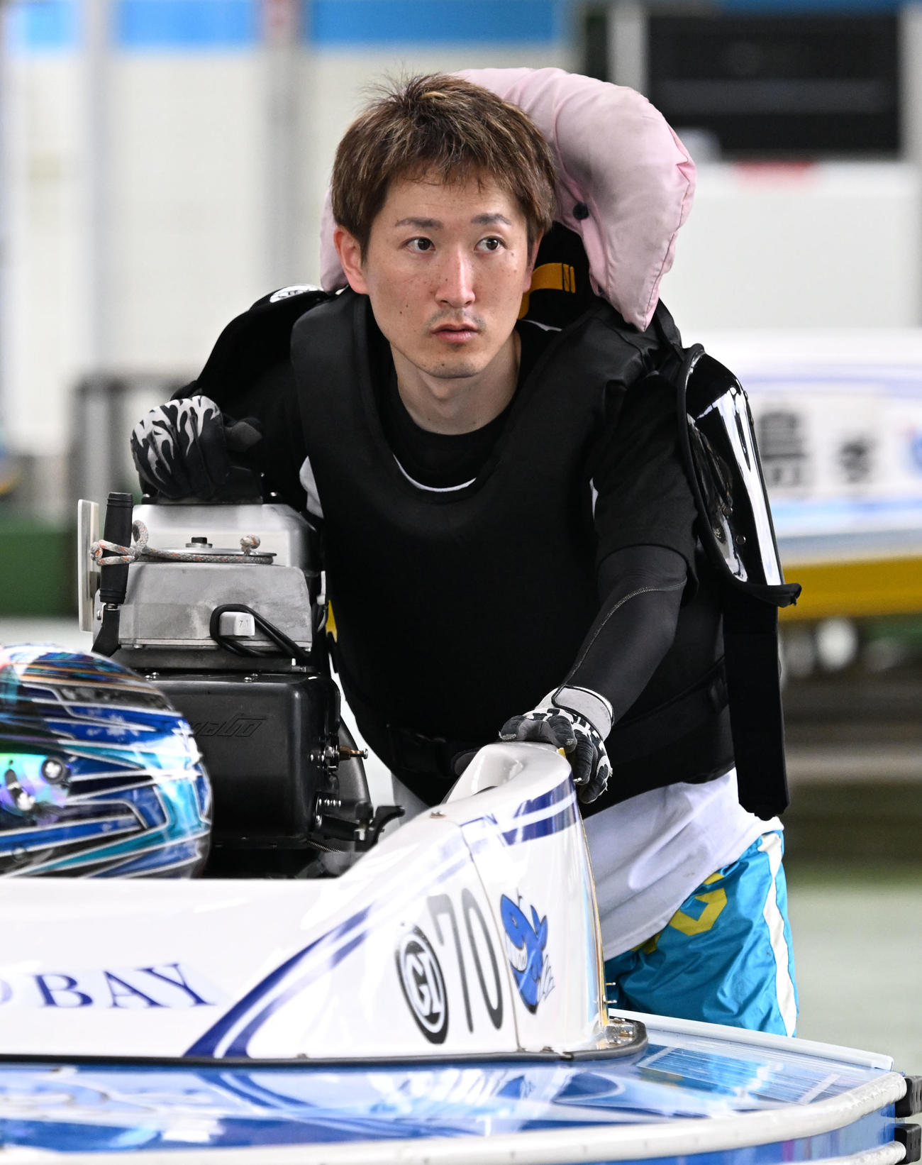 「G1開設71周年記念トーキョー・ベイ・カップ」前検日、スタート練習に臨む佐々木（撮影・千葉一成）