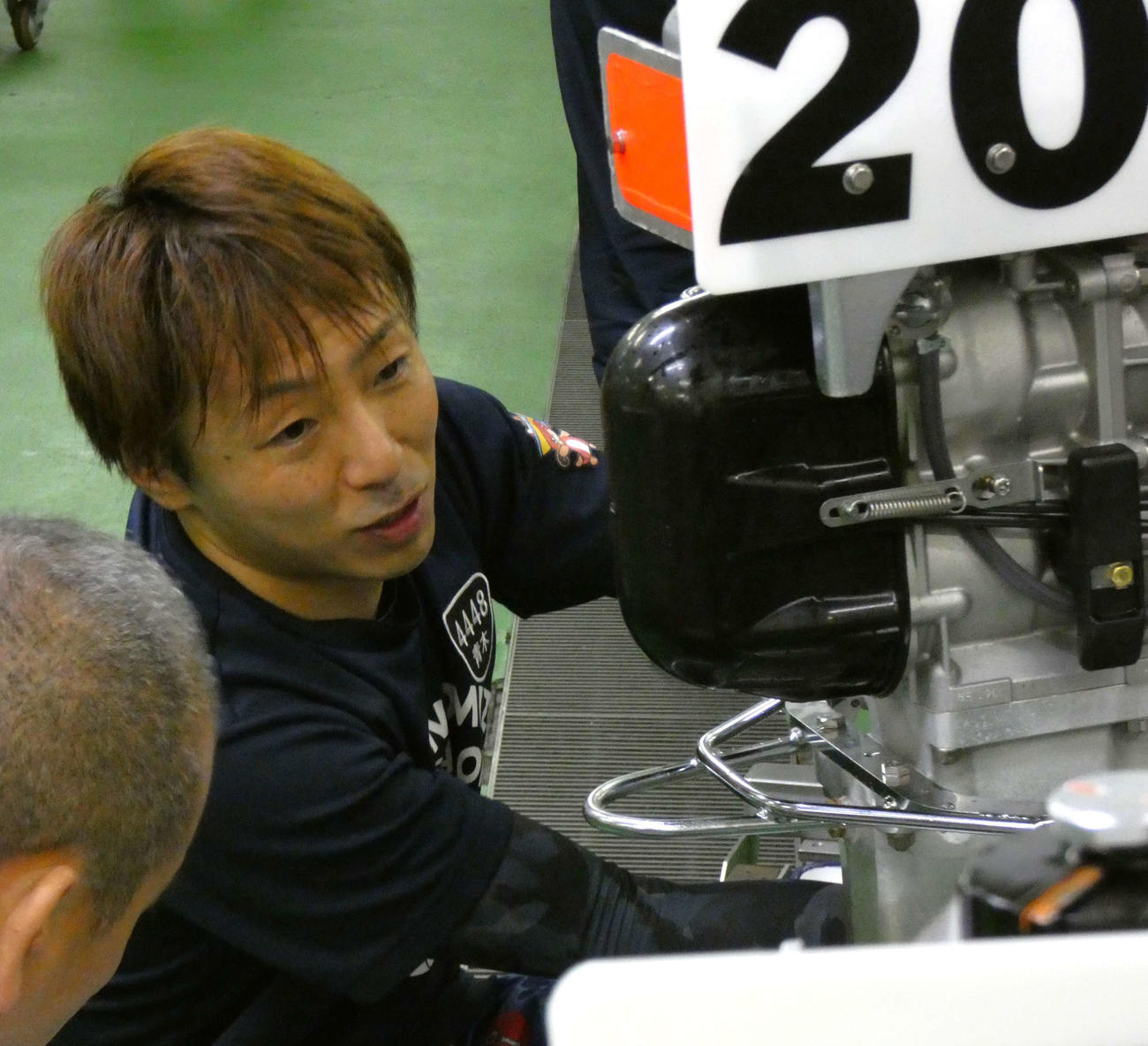 青木玄太の20号機の直線は上位級だ（撮影・前原一樹）