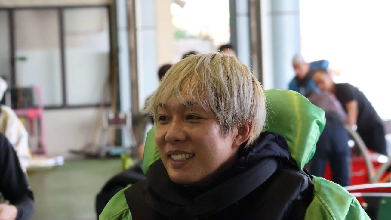無傷の3連勝とした竹田辰也が笑顔で戻ってきた