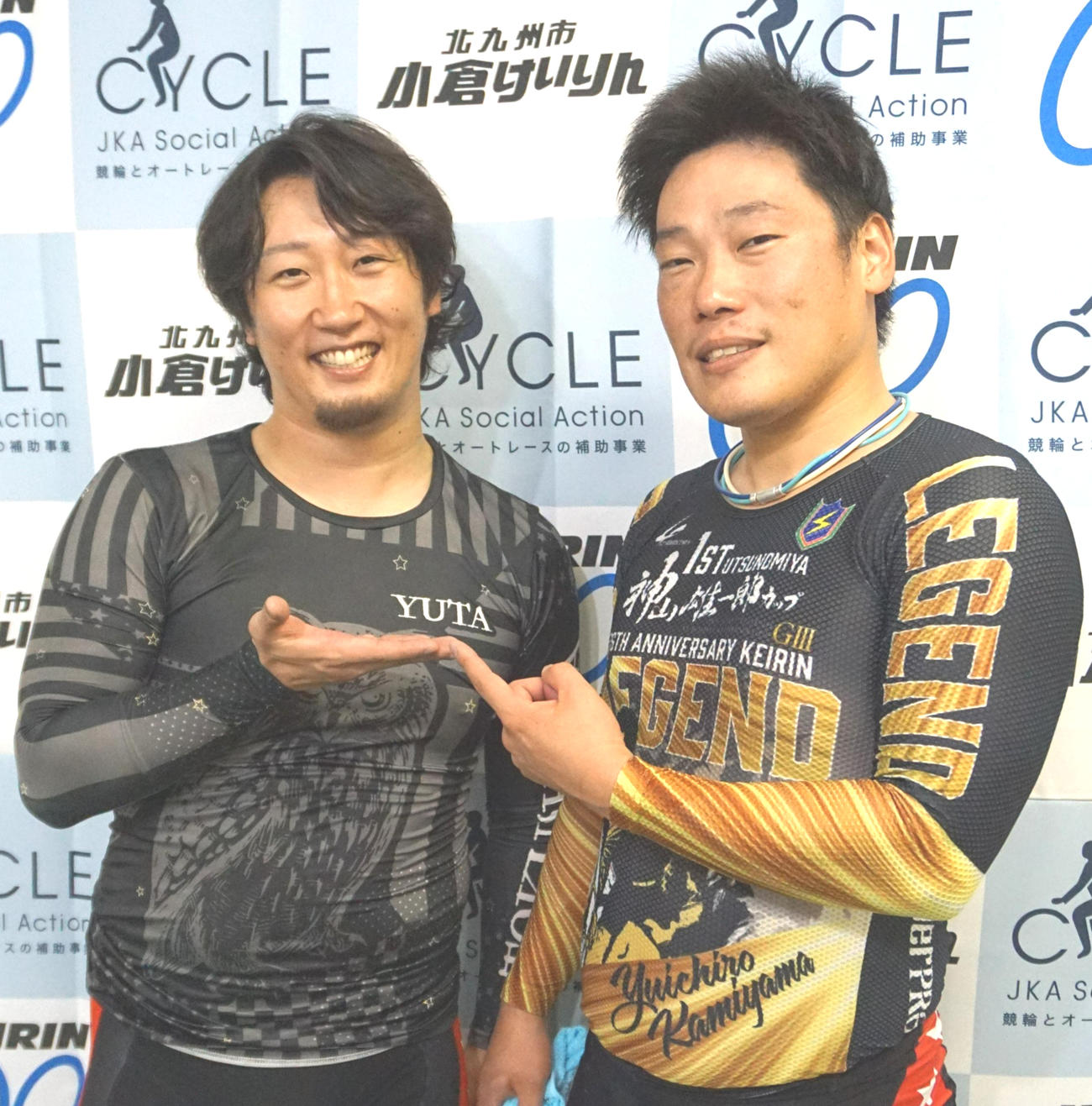 再度の好連係を狙う川口雄太（左）と原田研太朗