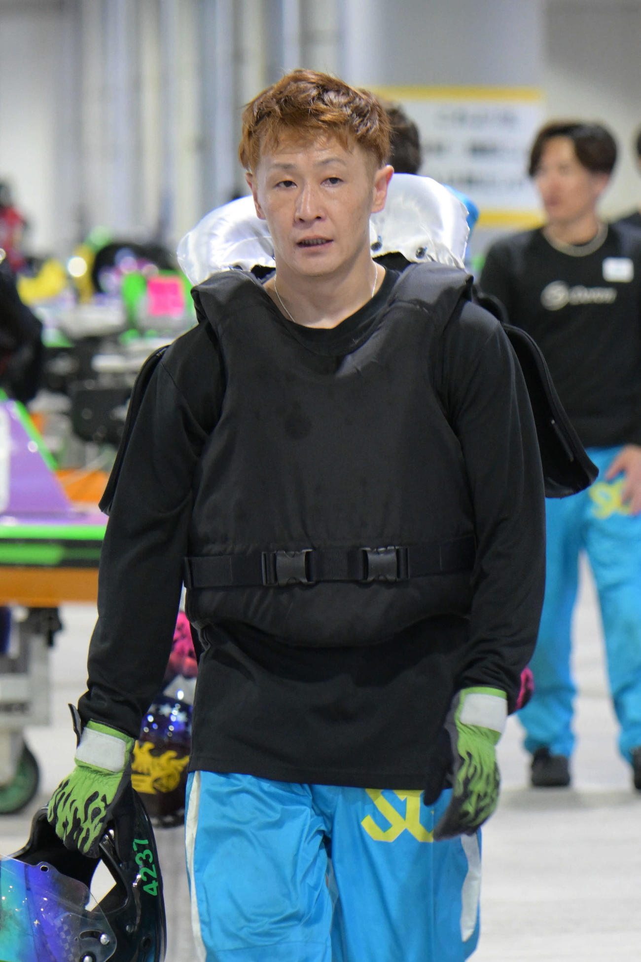 住之江参戦中の大峯豊（撮影・滝沢美穂子）